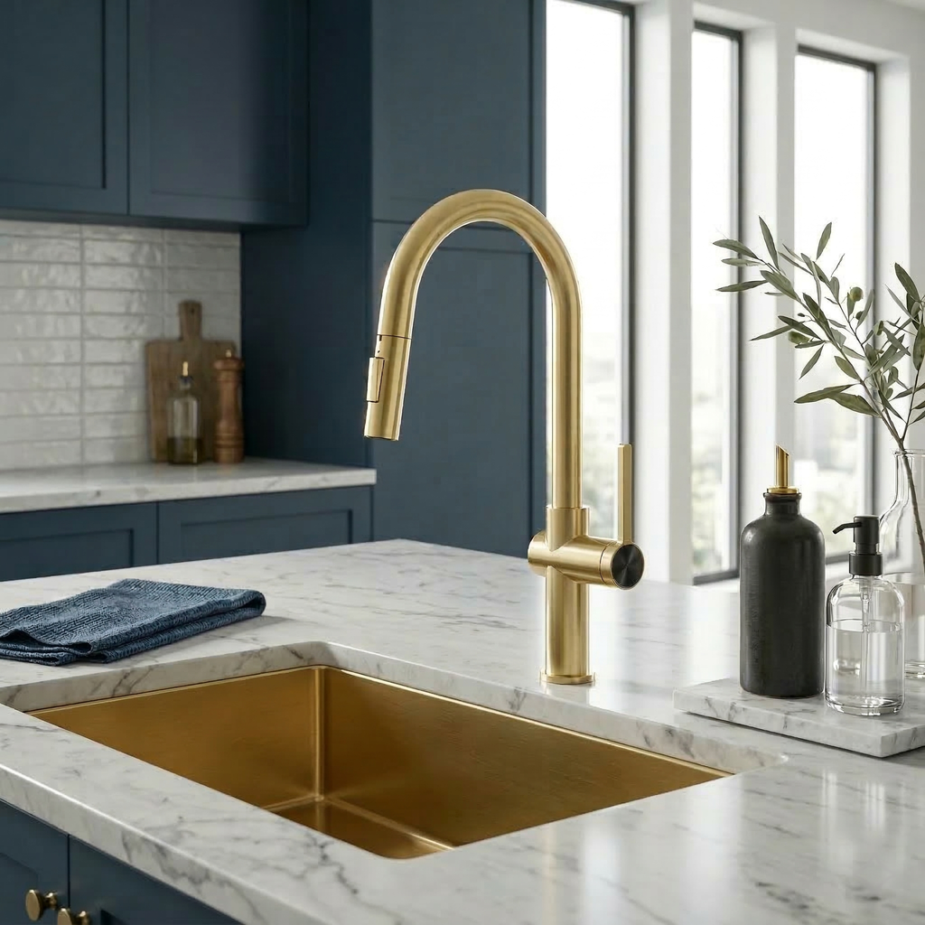 Aquaflo Glanz Pull-Down Kitchen Faucet