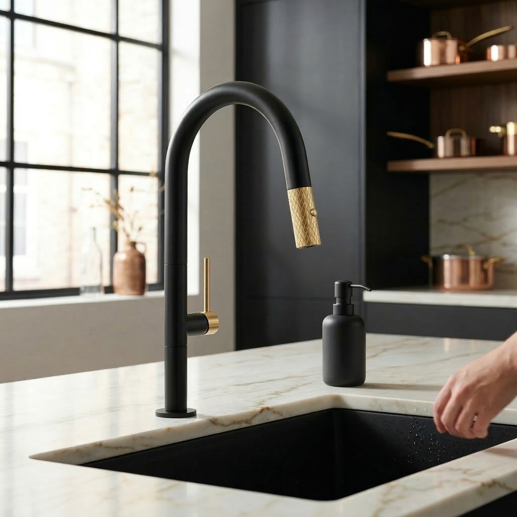 Aquaflo Luna Pull-Down Kitchen Faucet