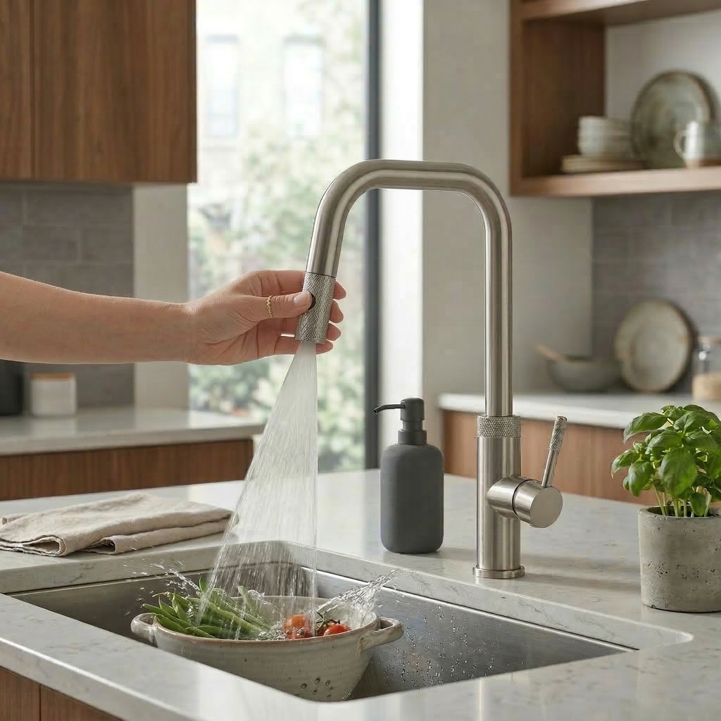 Aquaflo Winkel Pull-Down Kitchen Faucet