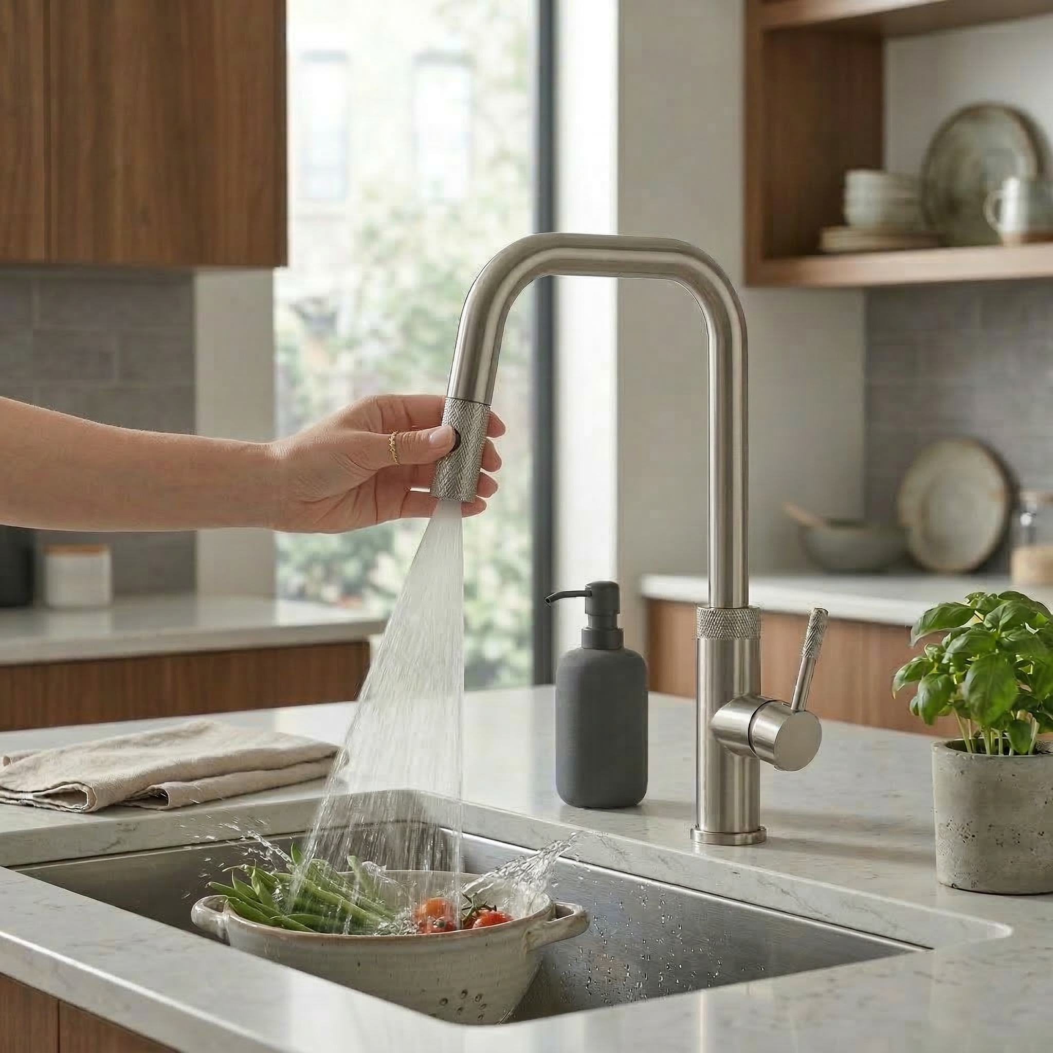 Aquaflo Winkel Pull-Down Kitchen Faucet