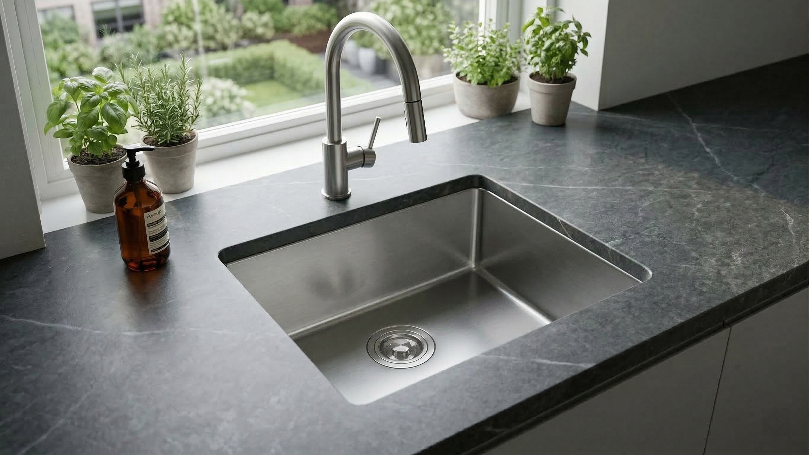 Aquaflo Essence Handcrafted Single Bowl Kitchen Sink 2618