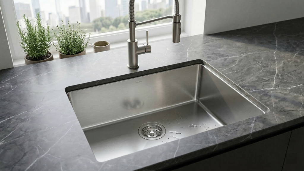 Aquaflo Essence Handcrafted Single Bowl Kitchen Sink KSE3019