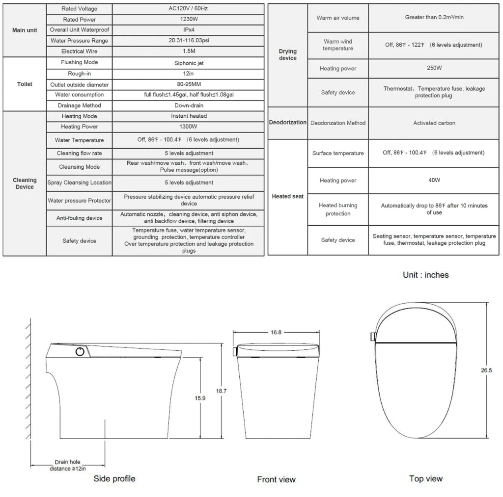 Aquaflo Maritime Smart Toilet