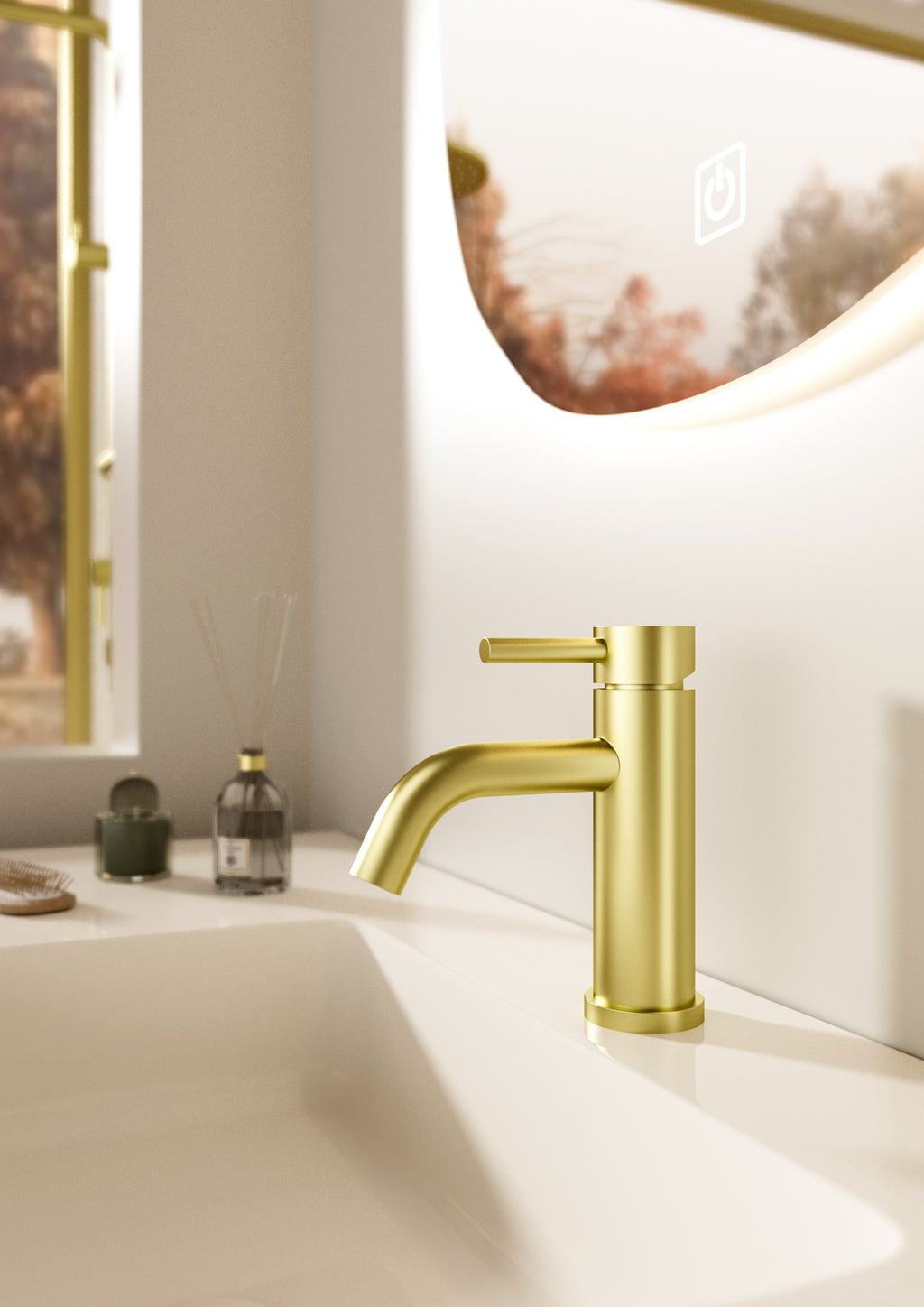 Aquaflo Rund Single-Hole Bathroom Faucet