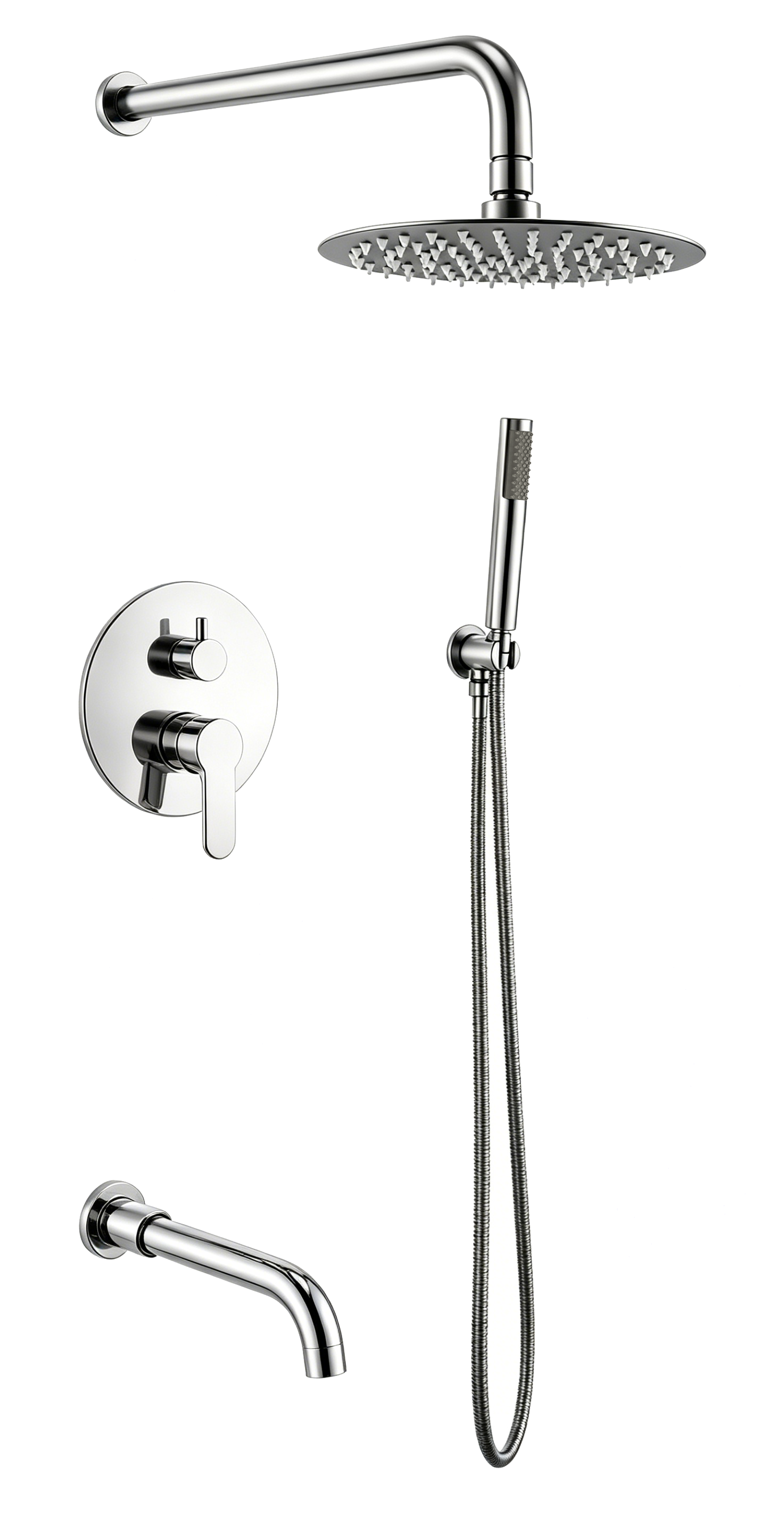 AquafloPro Arco 3-Way Pressure Balance Shower System