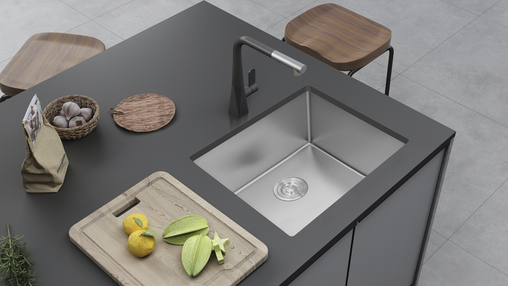 Aquaflo Essence Handcrafted Single Bowl Kitchen Sink 2118