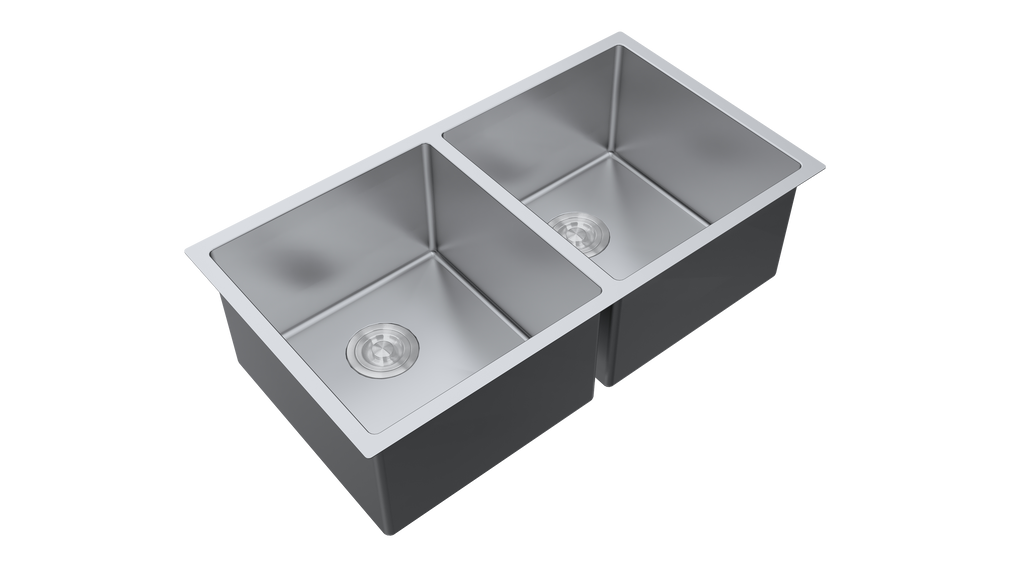 Aquaflo Essence Handcrafted Double Bowl Kitchen Sink KSE23319