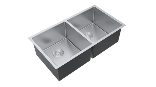 Aquaflo Essence Handcrafted Double Bowl Kitchen Sink KSE23319