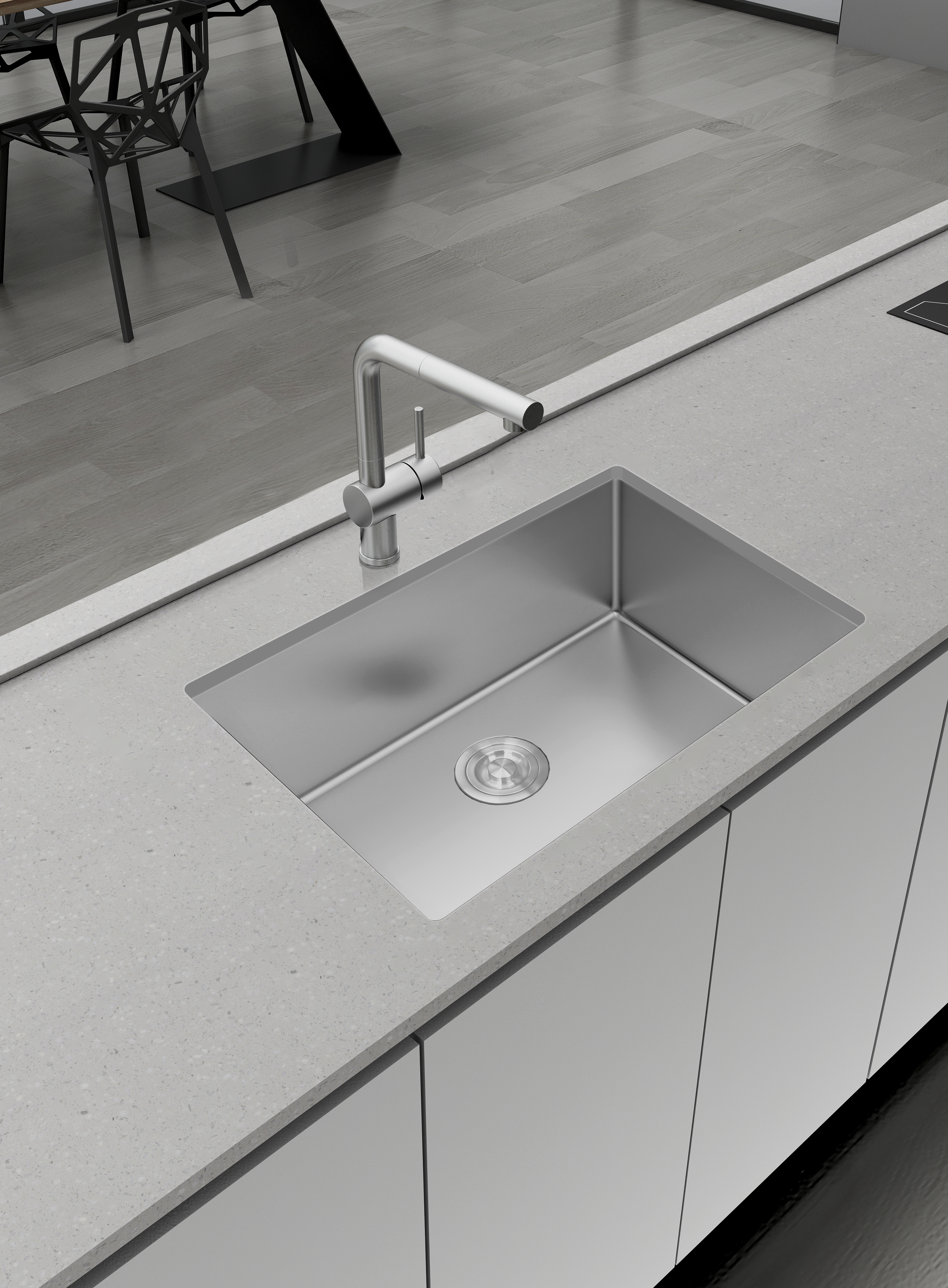 Aquaflo Essence Handcrafted Single Bowl Kitchen Sink 2618