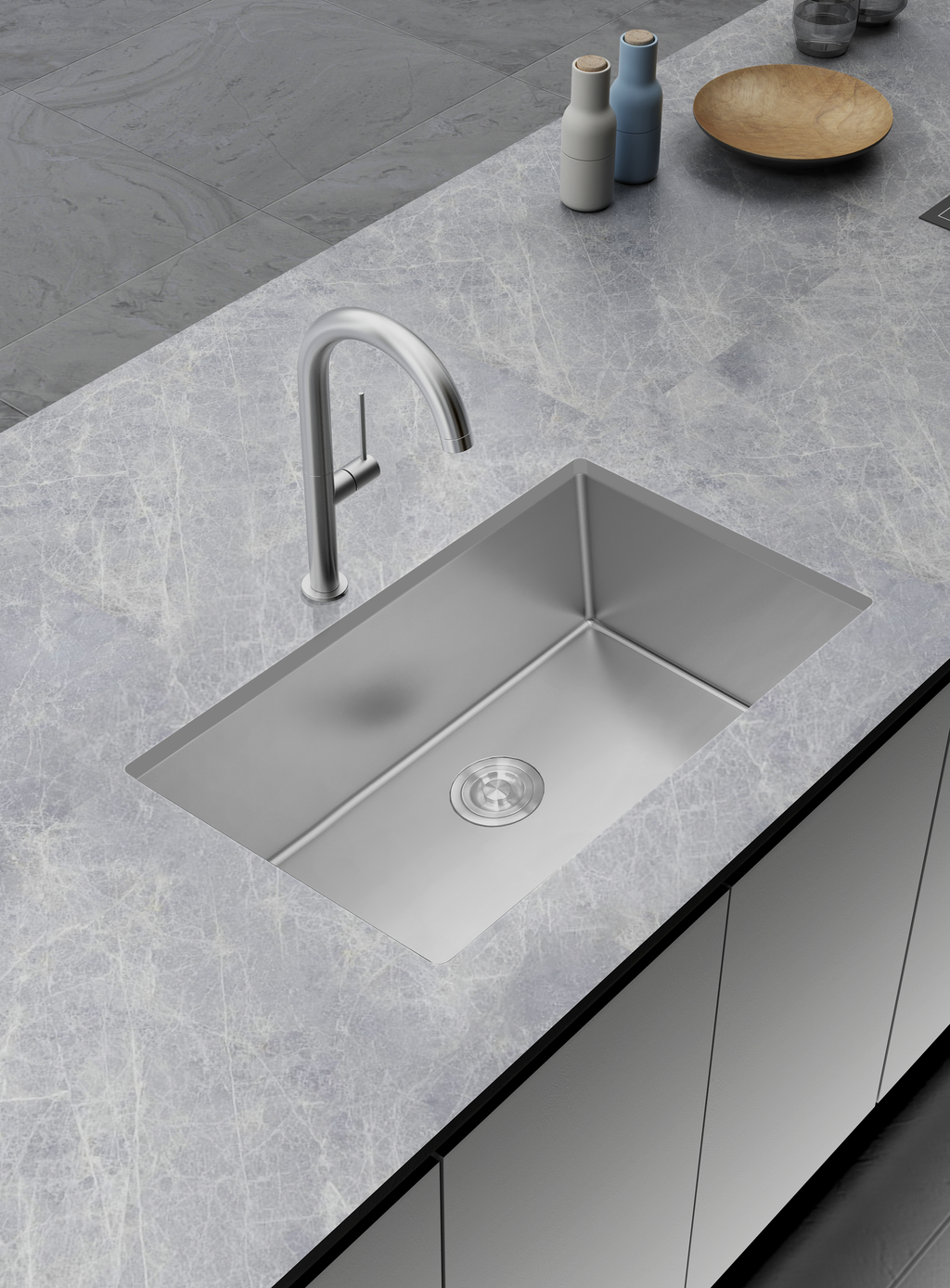 Aquaflo Essence Handcrafted Single Bowl Kitchen Sink KSE3019