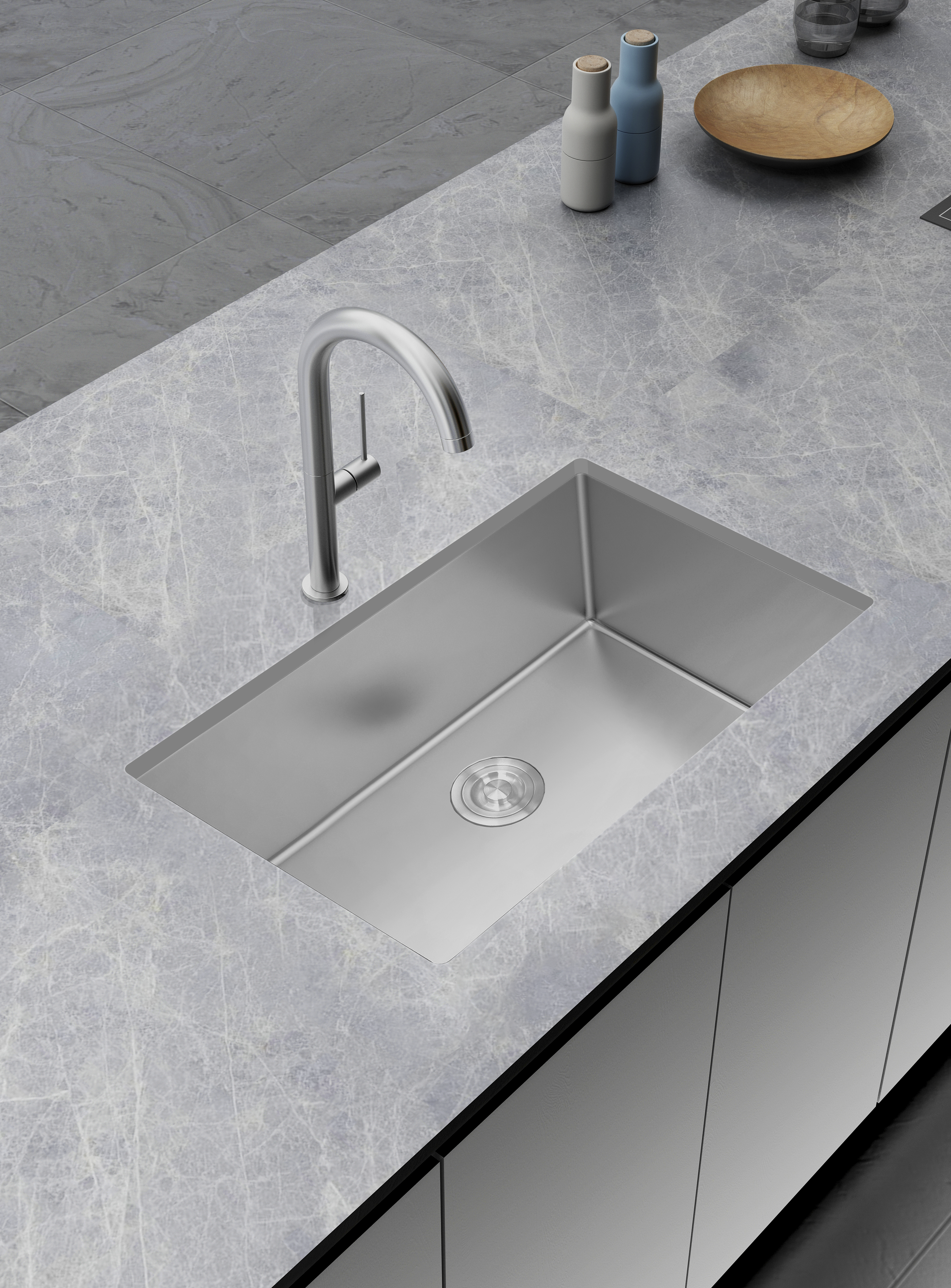 Aquaflo Essence Handcrafted Single Bowl Kitchen Sink KSE3019