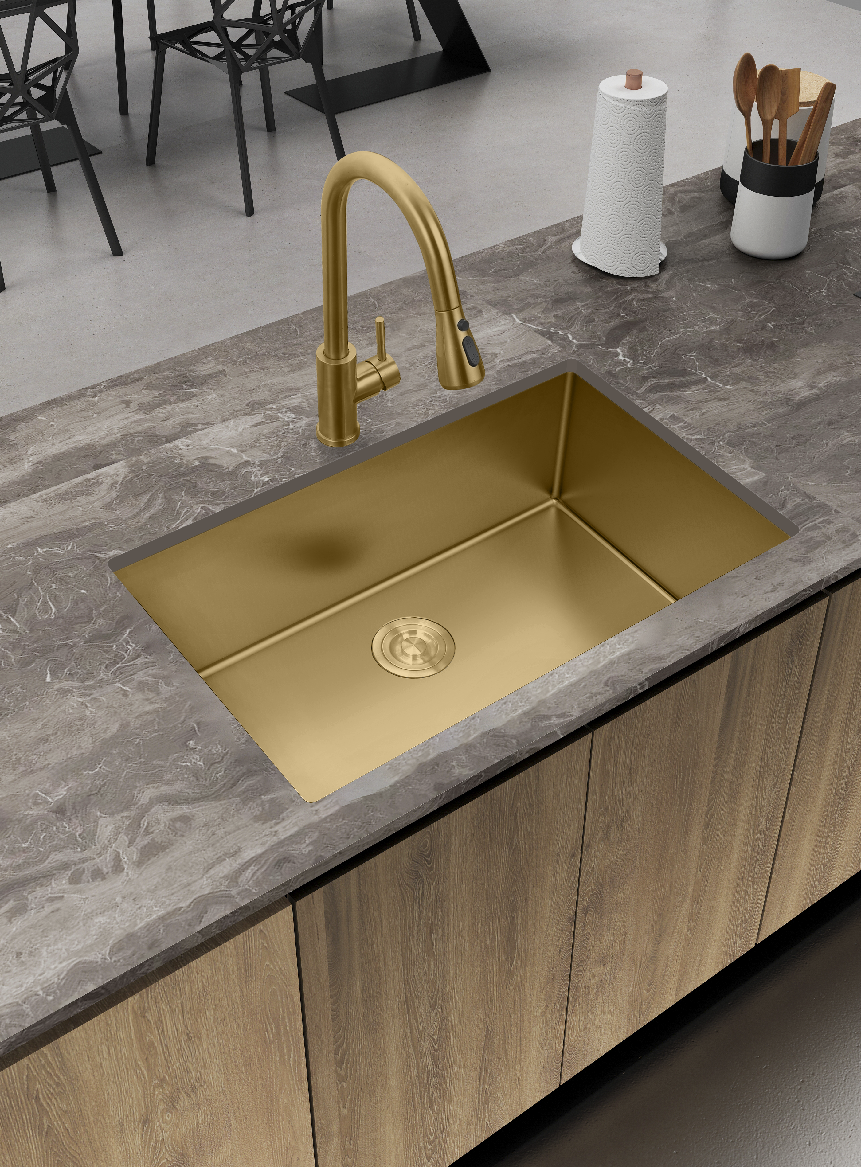 Aquaflo Essence Handcrafted Single Bowl Kitchen Sink KSE3319