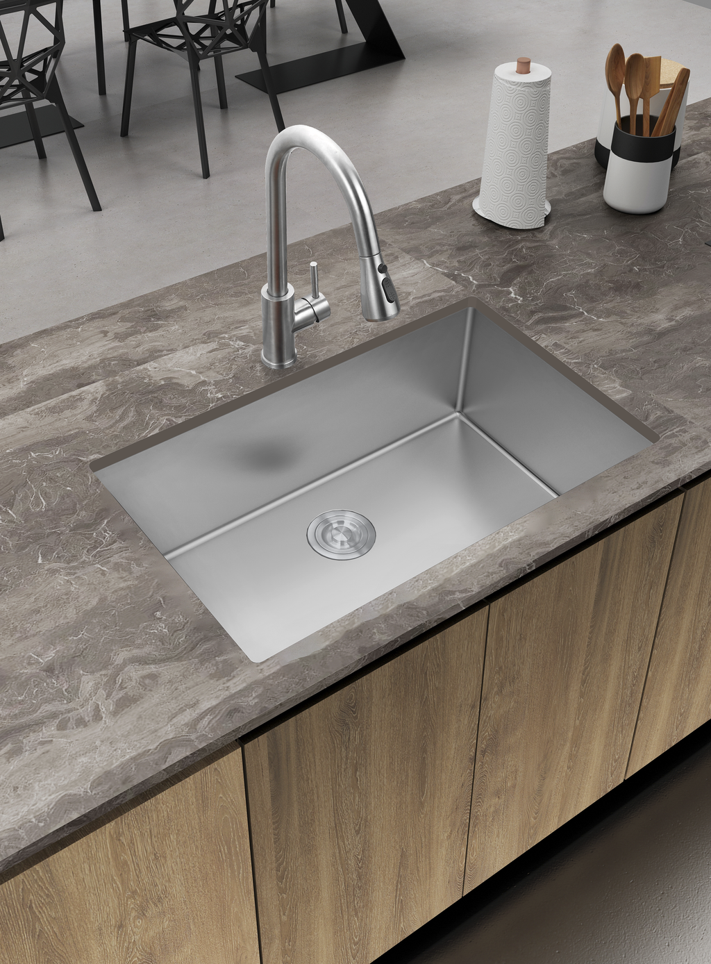 Aquaflo Essence Handcrafted Single Bowl Kitchen Sink KSE3319