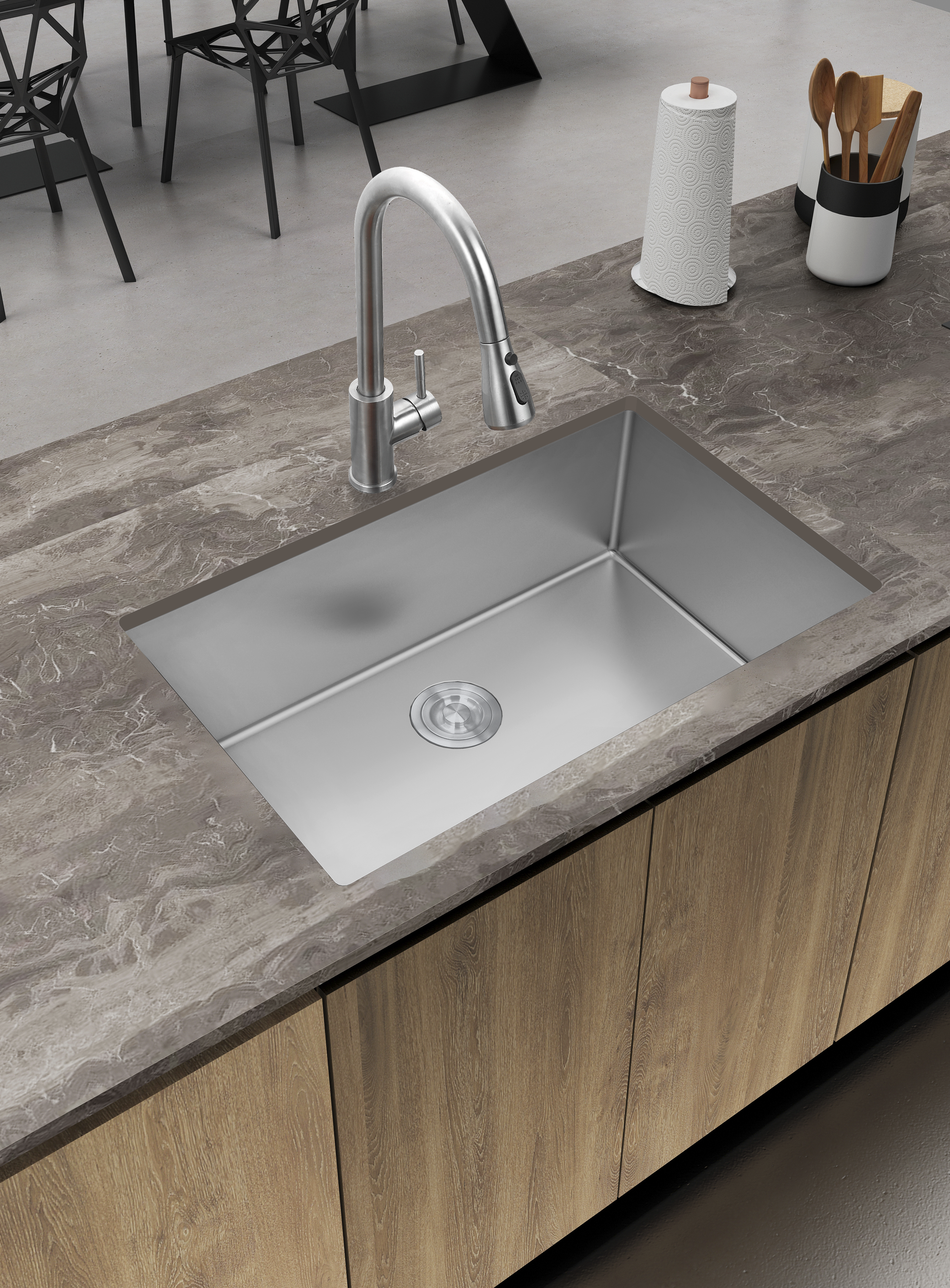 Aquaflo Essence Handcrafted Single Bowl Kitchen Sink KSE3319