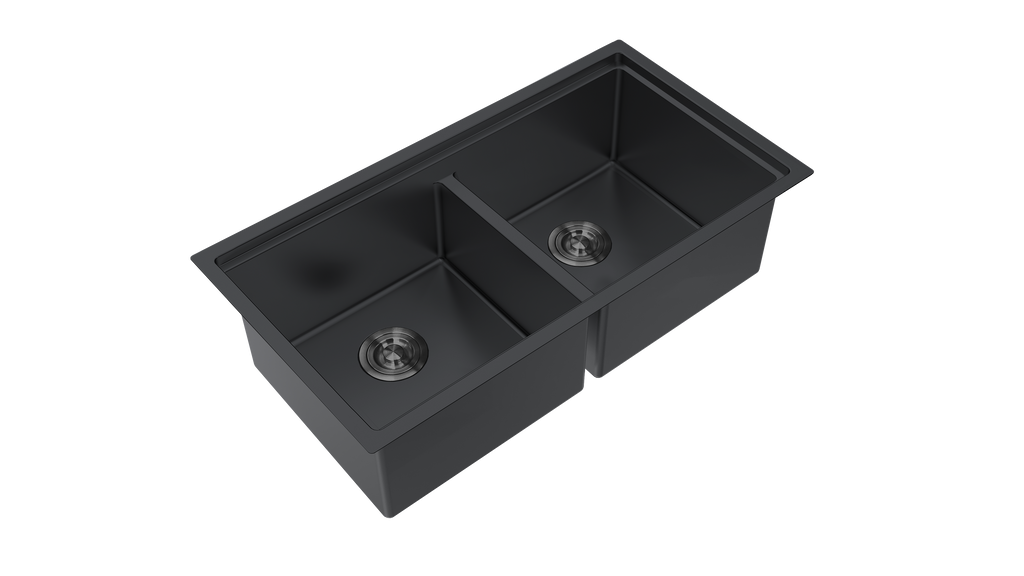Aquaflo Essence Handcrafted Double Bowl Kitchen Sink KSP23319