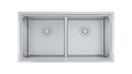 Aquaflo Essence Handcrafted Double Bowl Kitchen Sink KSP23319