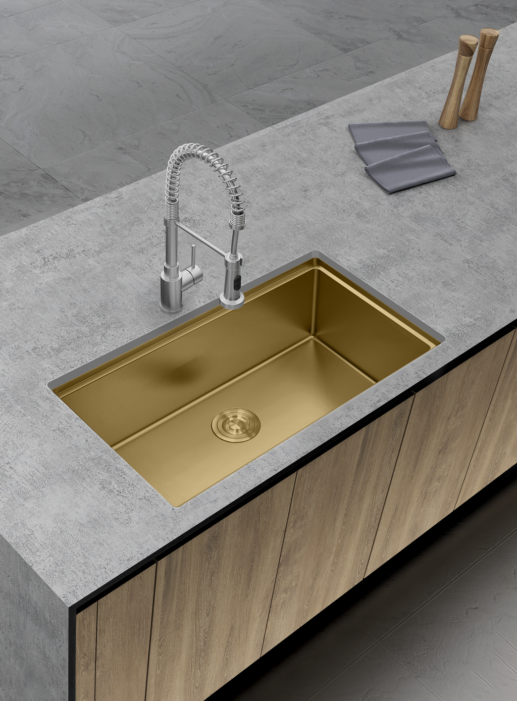 Aquaflo Essence Handcrafted Double Bowl Kitchen Sink KSP3319