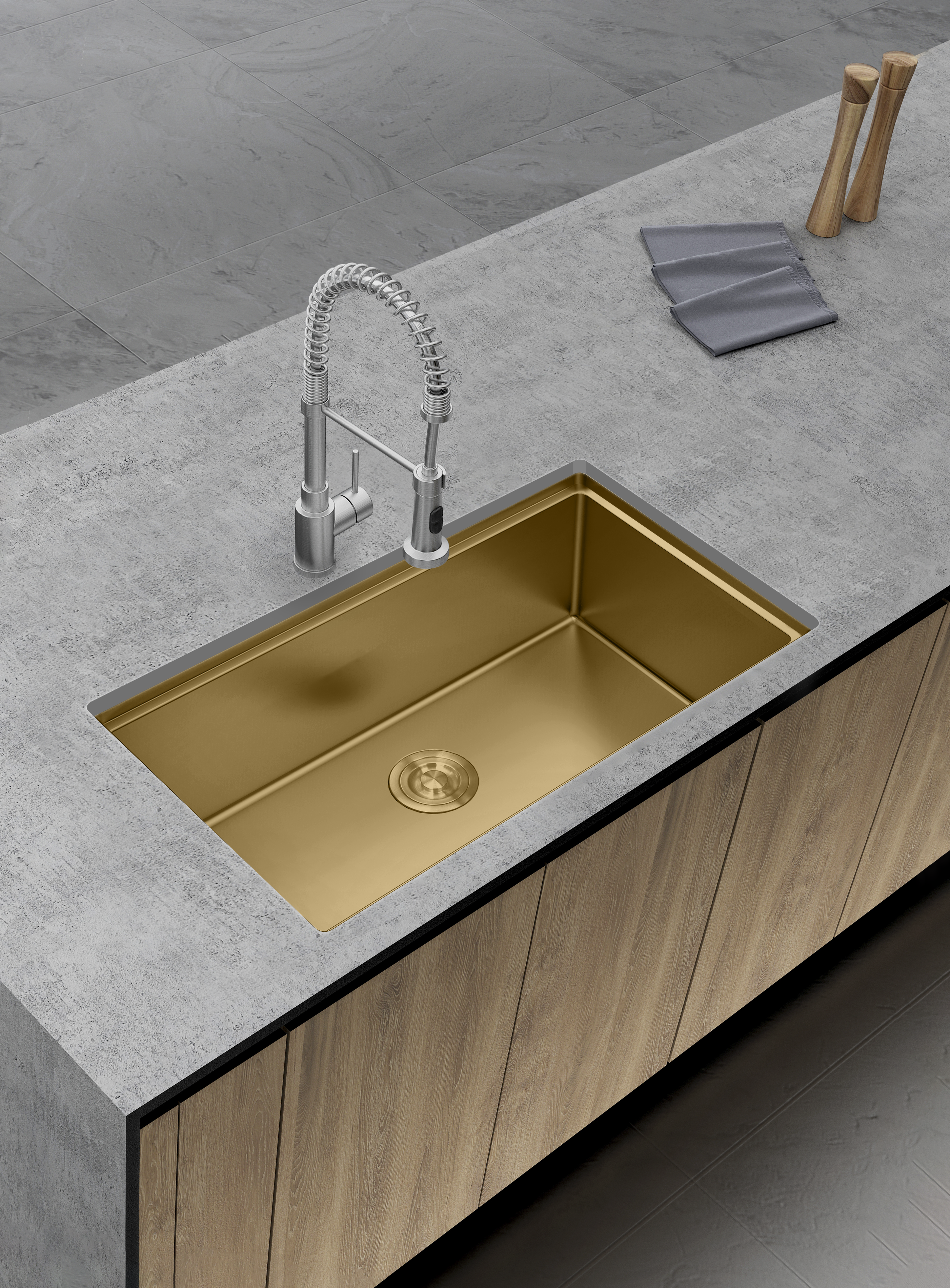 Aquaflo Essence Handcrafted Double Bowl Kitchen Sink KSP3319