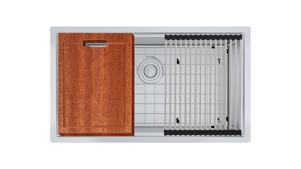 Aquaflo Essence Handcrafted Double Bowl Kitchen Sink KSP3319