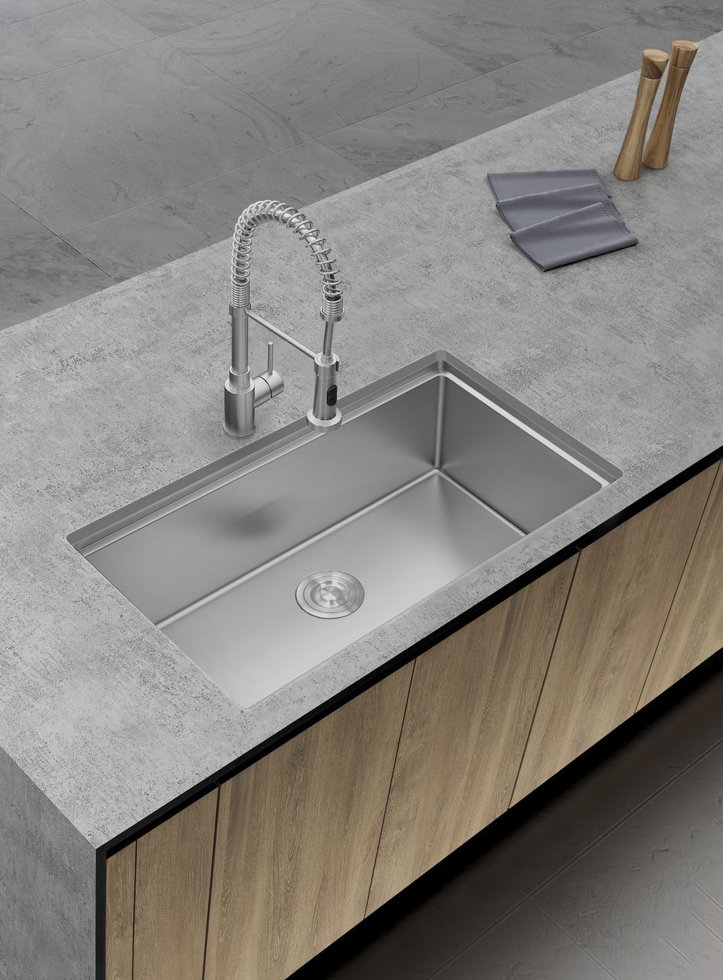 Aquaflo Essence Handcrafted Double Bowl Kitchen Sink KSP3319