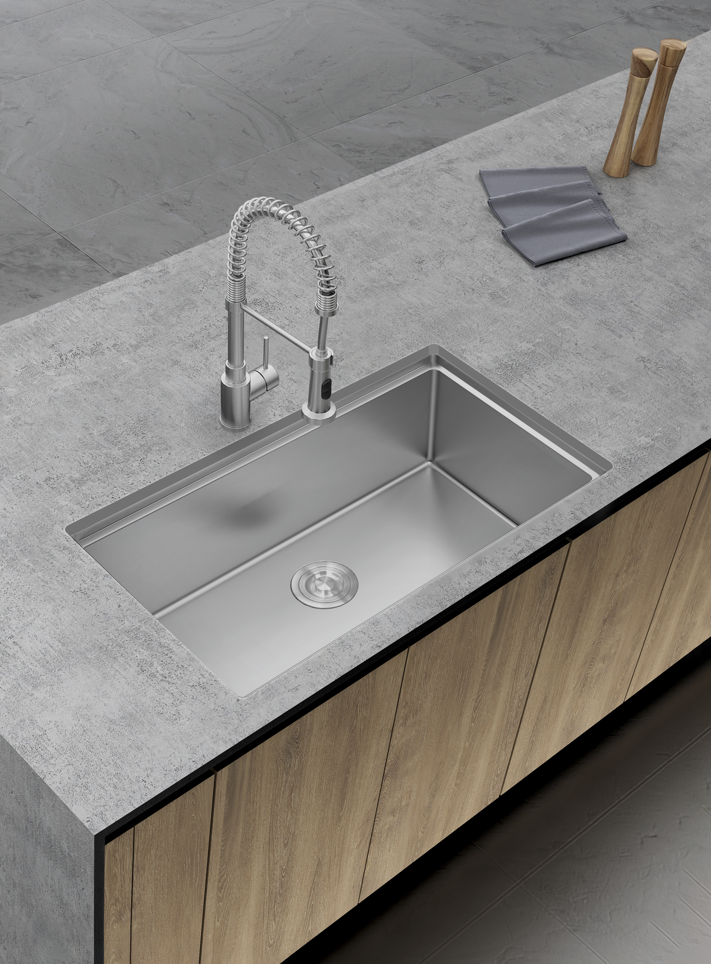 Aquaflo Essence Handcrafted Double Bowl Kitchen Sink KSP3319