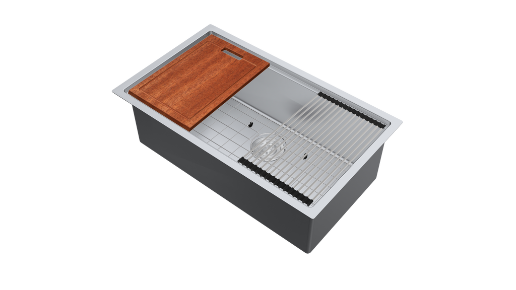 Aquaflo Essence Handcrafted Double Bowl Kitchen Sink KSP3319