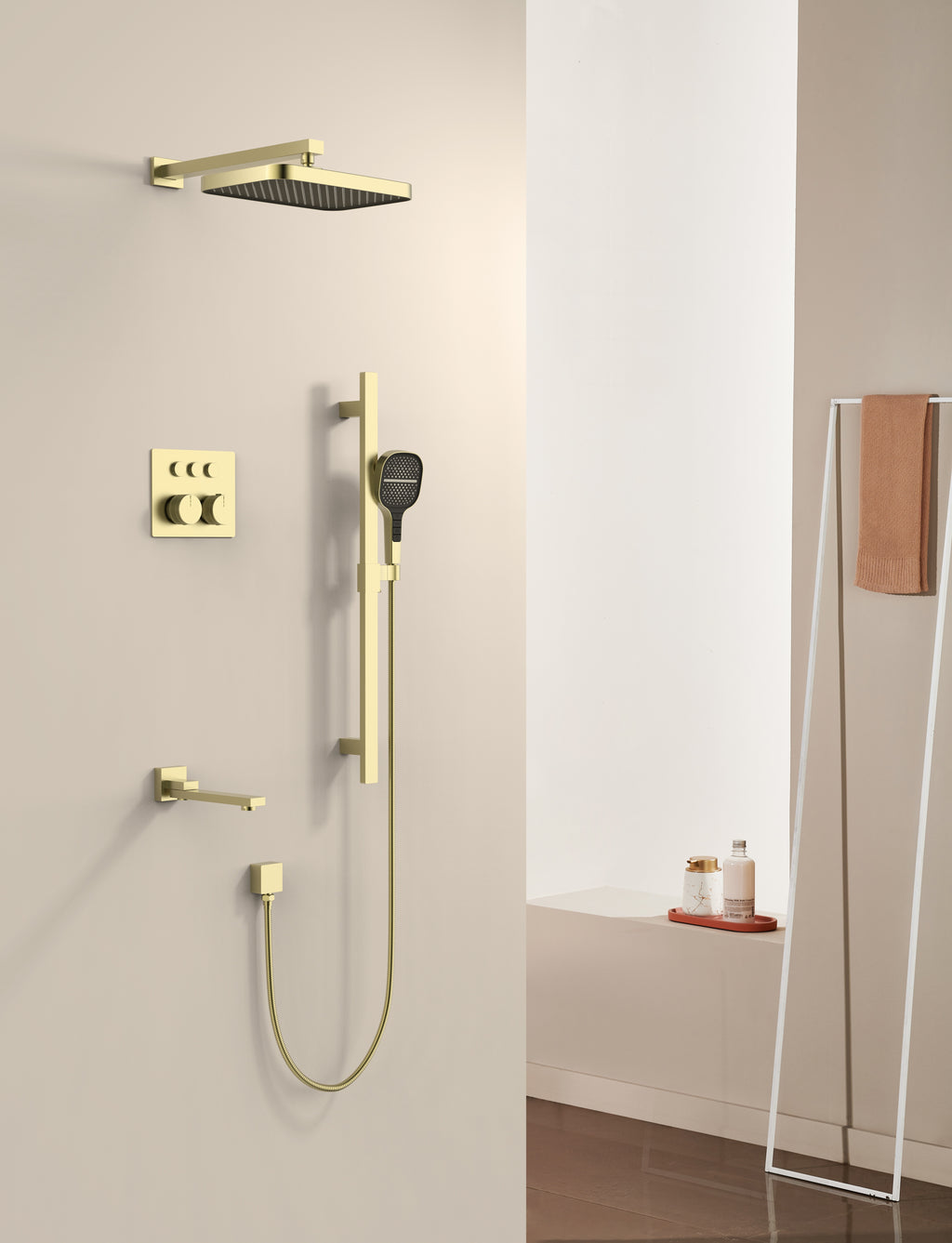 Geo 3-Way Thermostatic Shower System