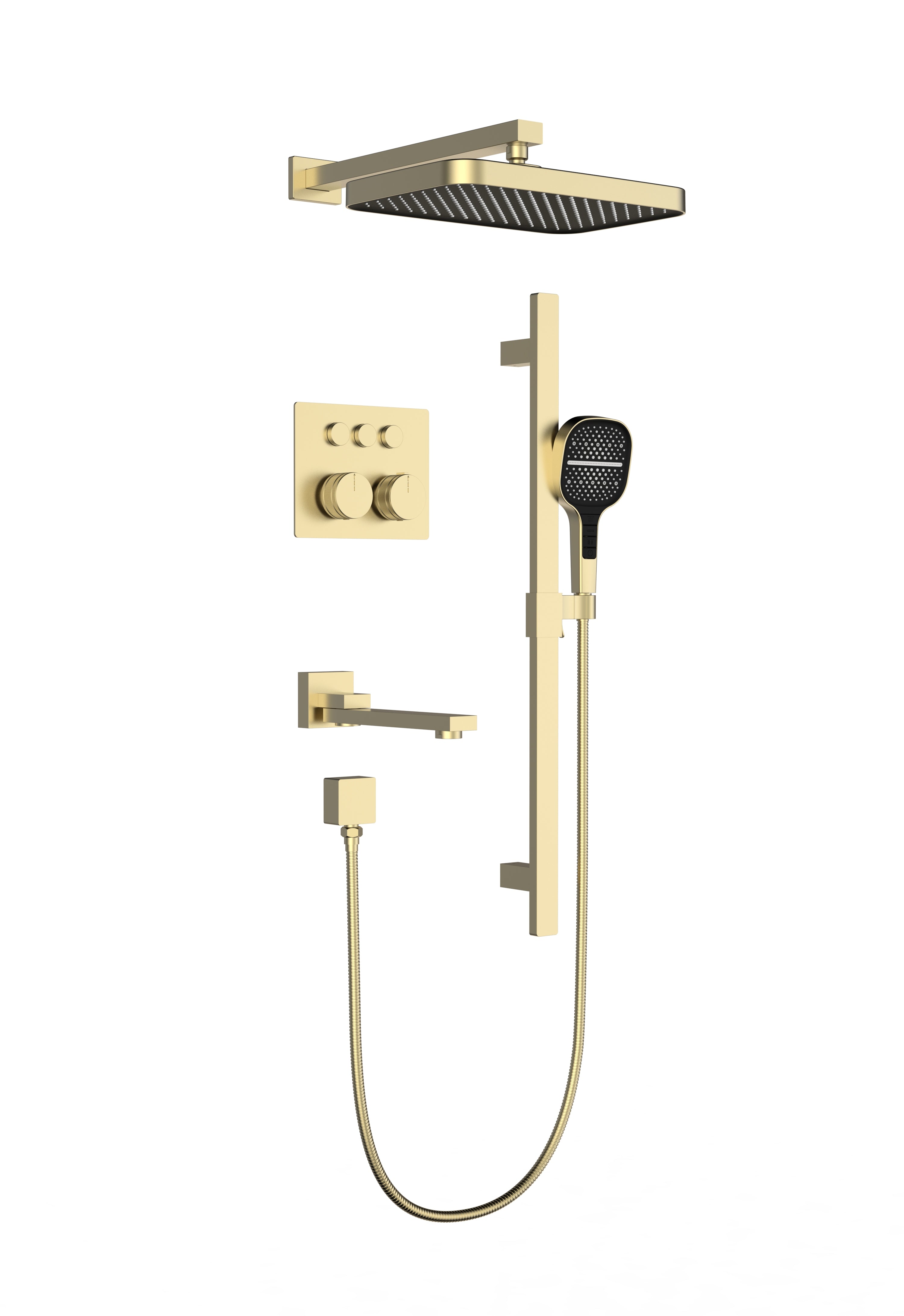 Geo 3-Way Thermostatic Shower System