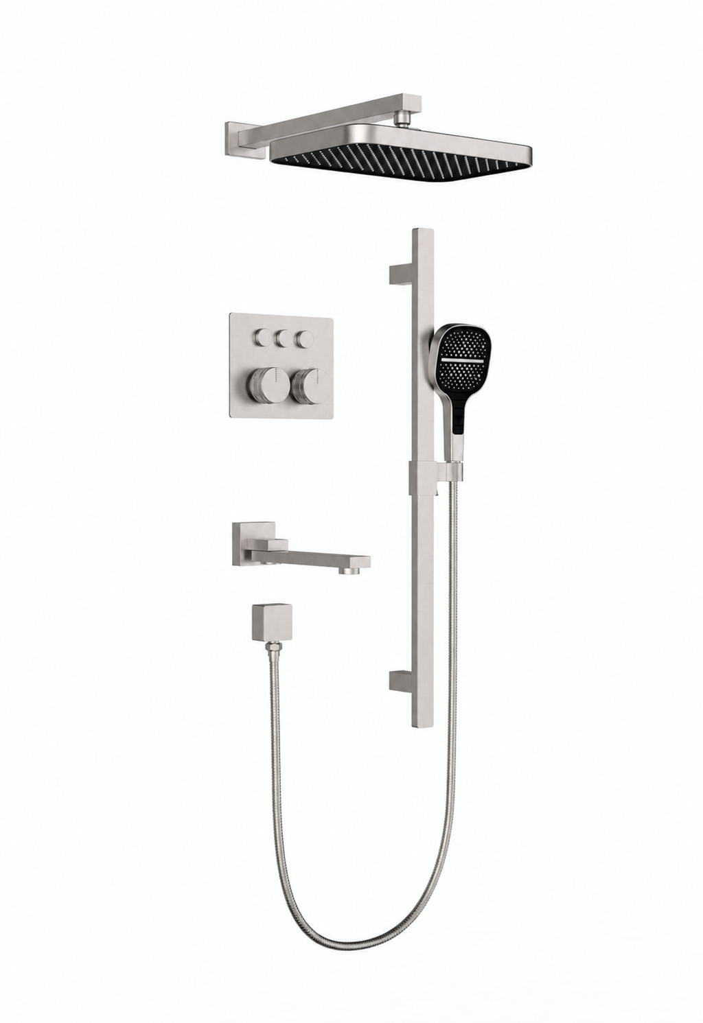 Geo 3-Way Thermostatic Shower System