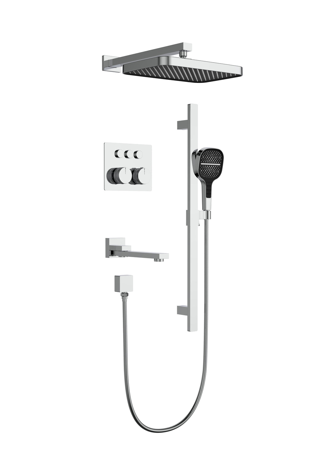 Geo 3-Way Thermostatic Shower System