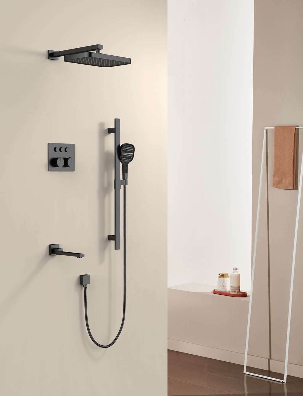 Geo 3-Way Thermostatic Shower System