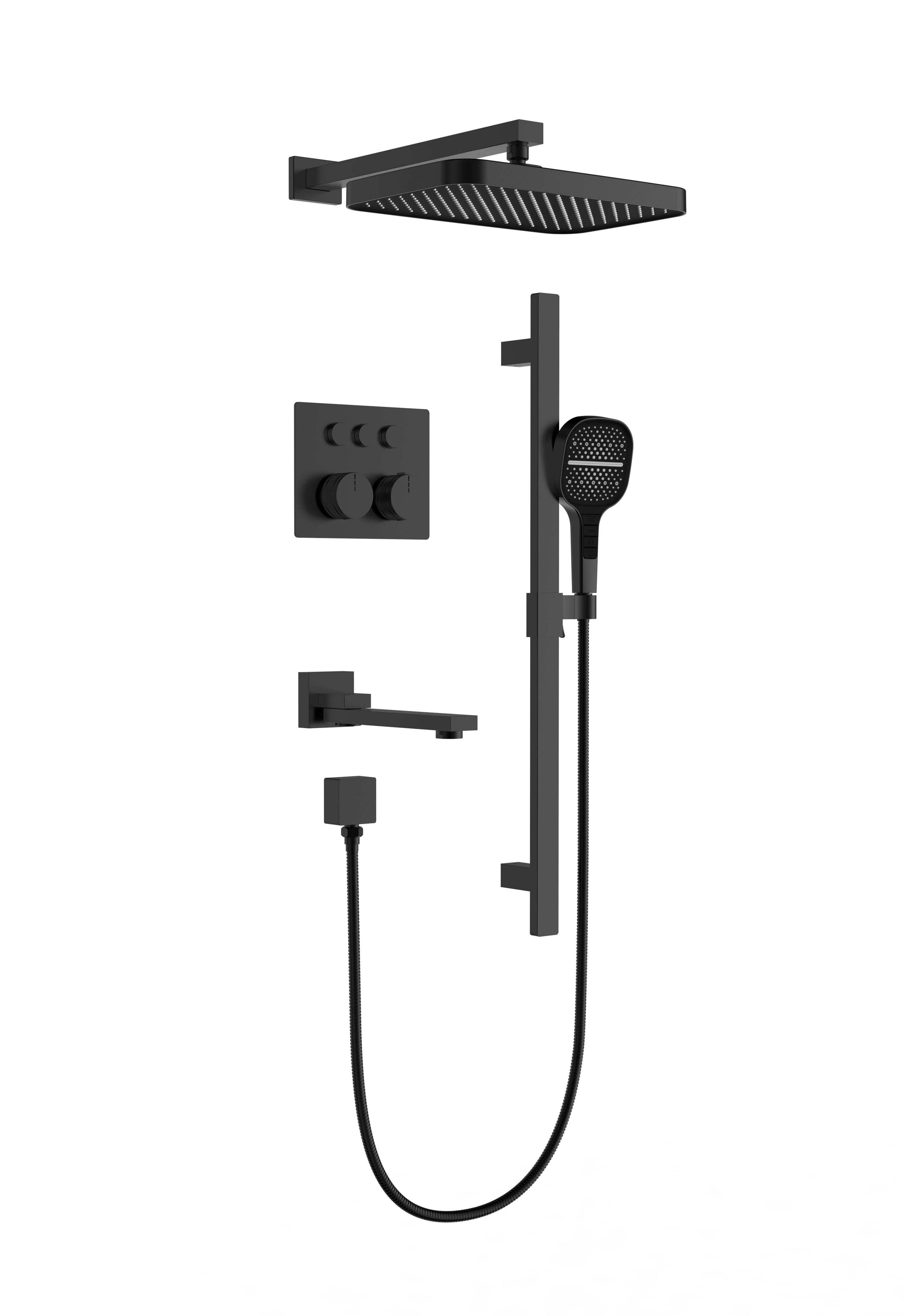 Geo 3-Way Thermostatic Shower System