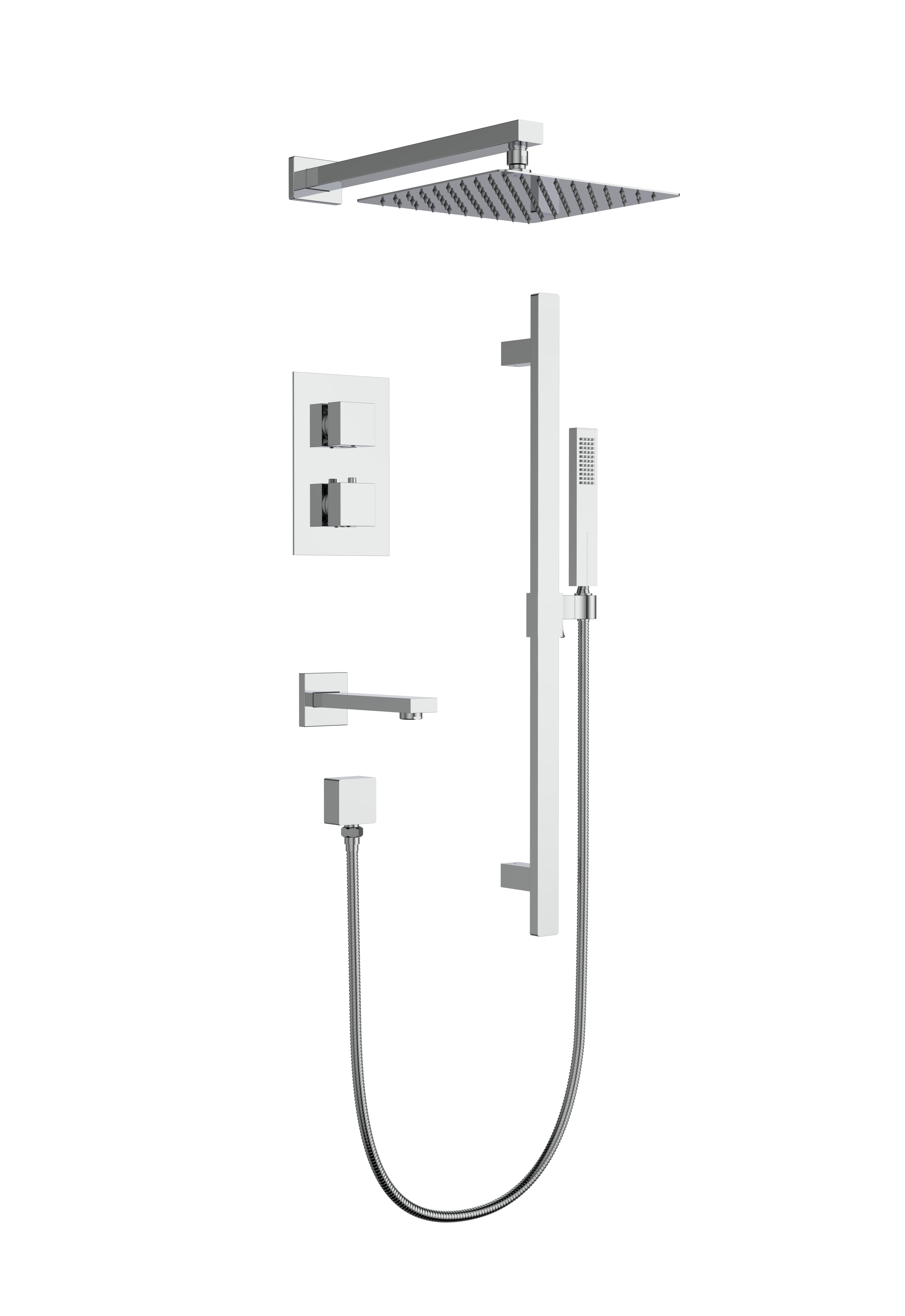 Aquaflo Kent 3-Way Thermostatic Shower System