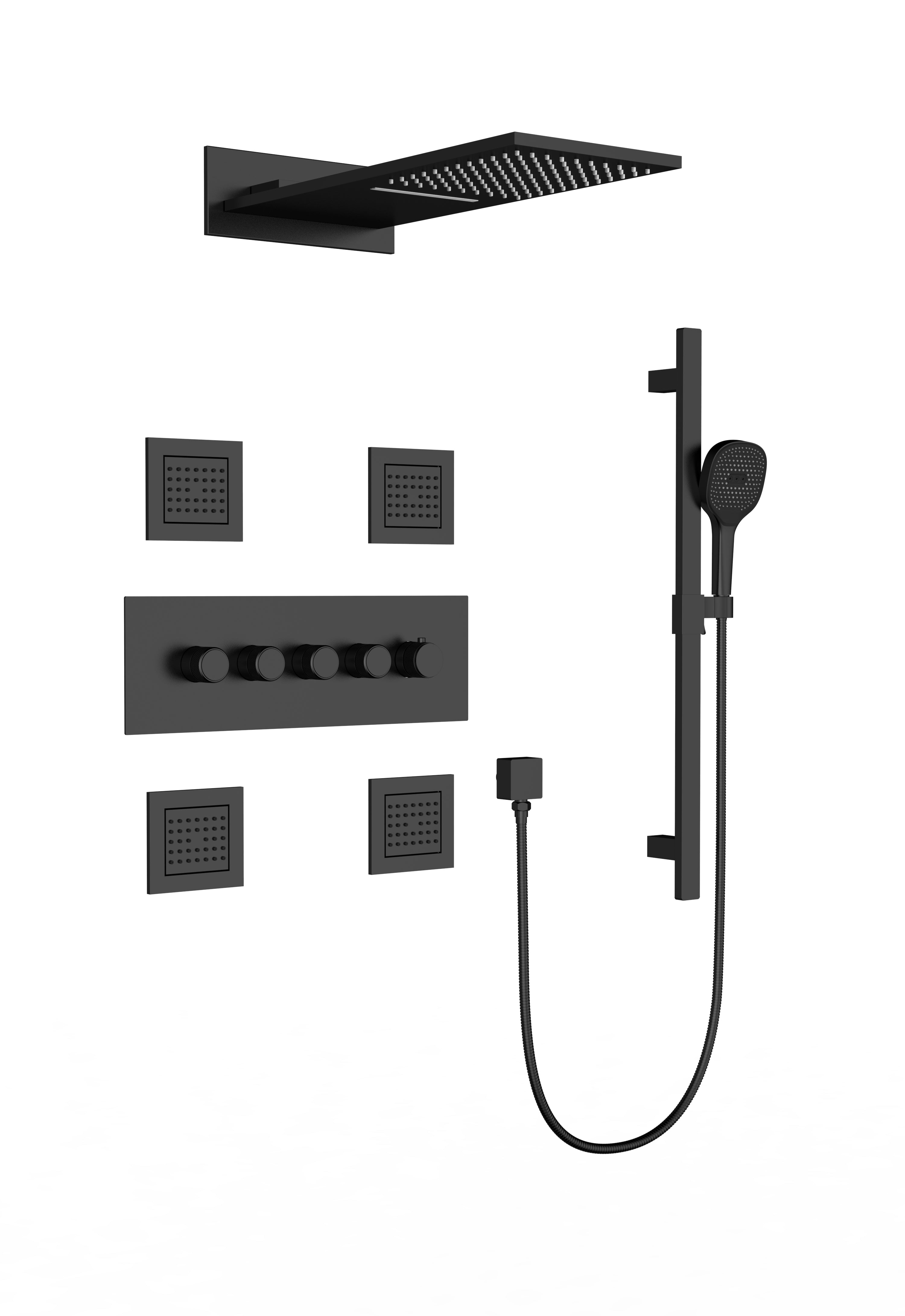 Opulence 3-Way Thermostatic Shower System