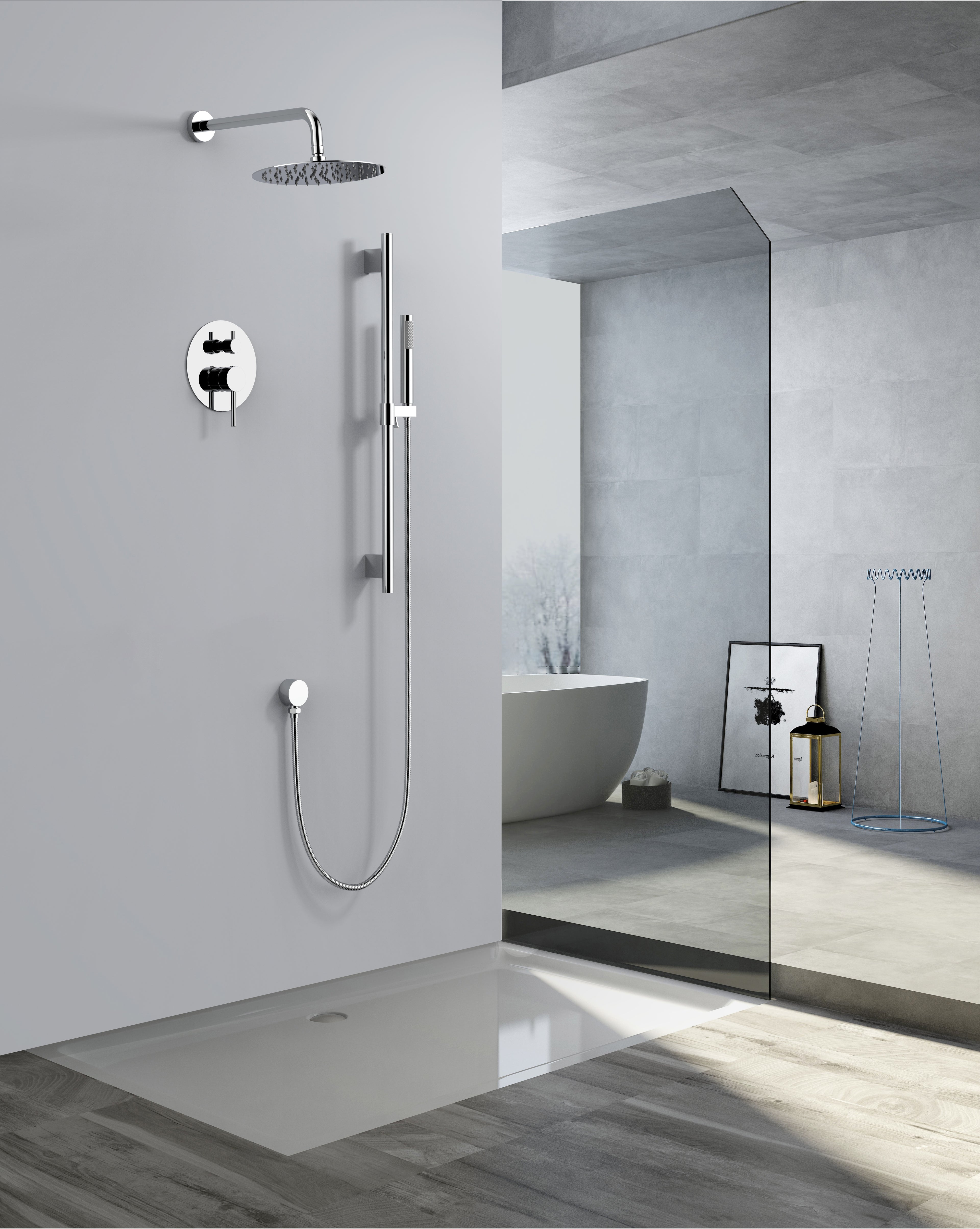 Aquaflo Rund 2-Way Pressure Balance Shower System