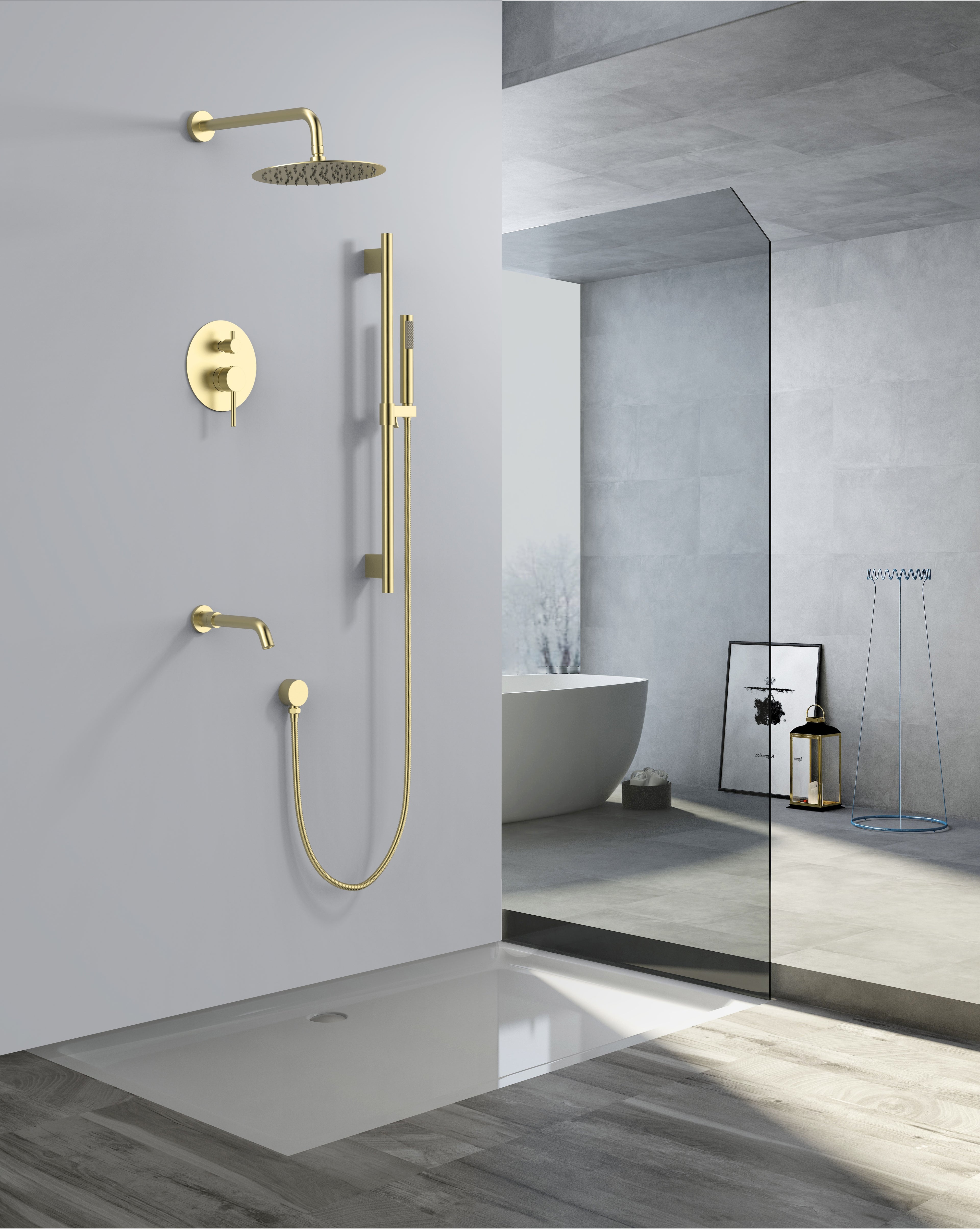 Aquaflo Rund 3-Way Pressure Balance Shower System