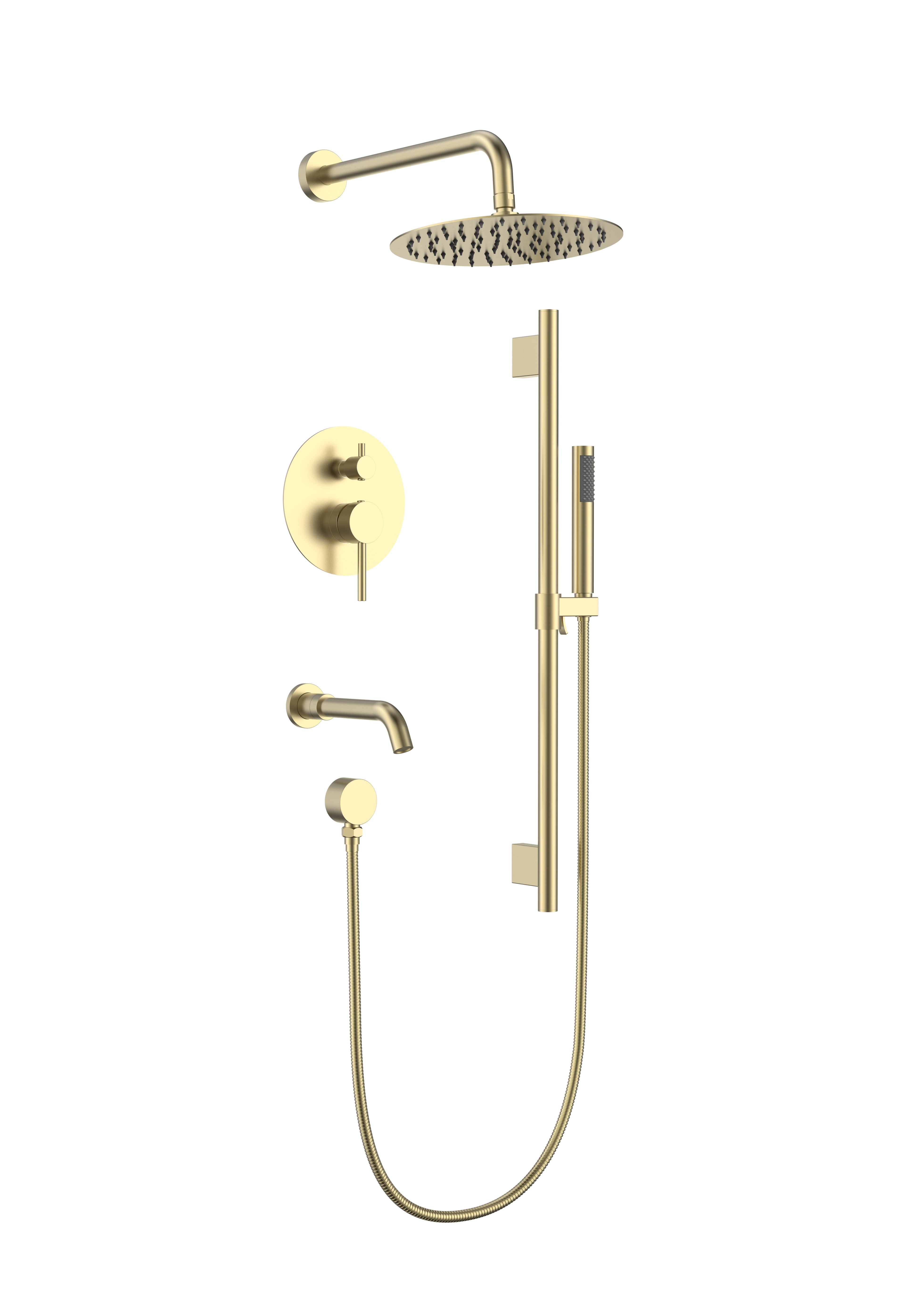 Aquaflo Rund 3-Way Pressure Balance Shower System