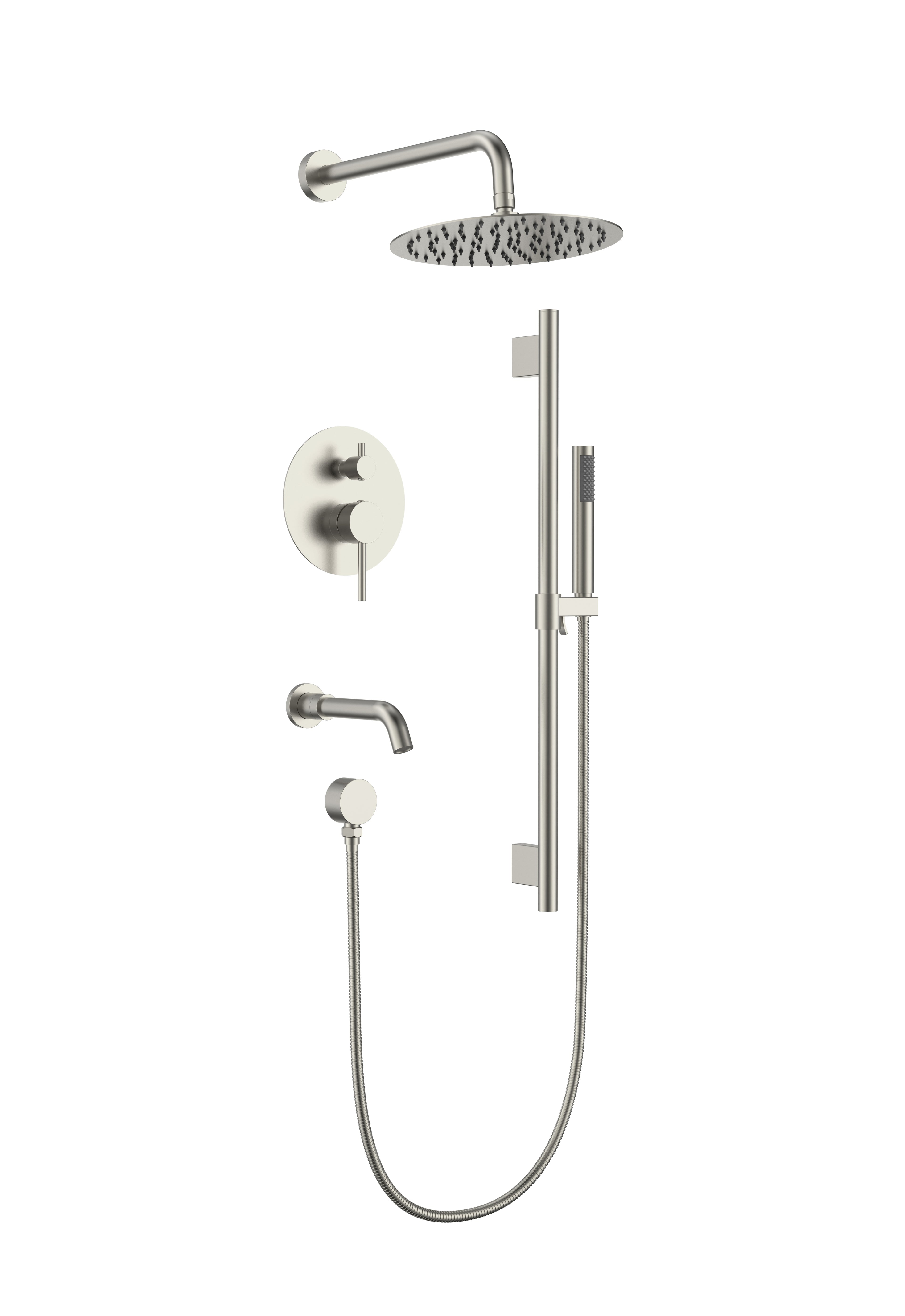 Aquaflo Rund 3-Way Pressure Balance Shower System