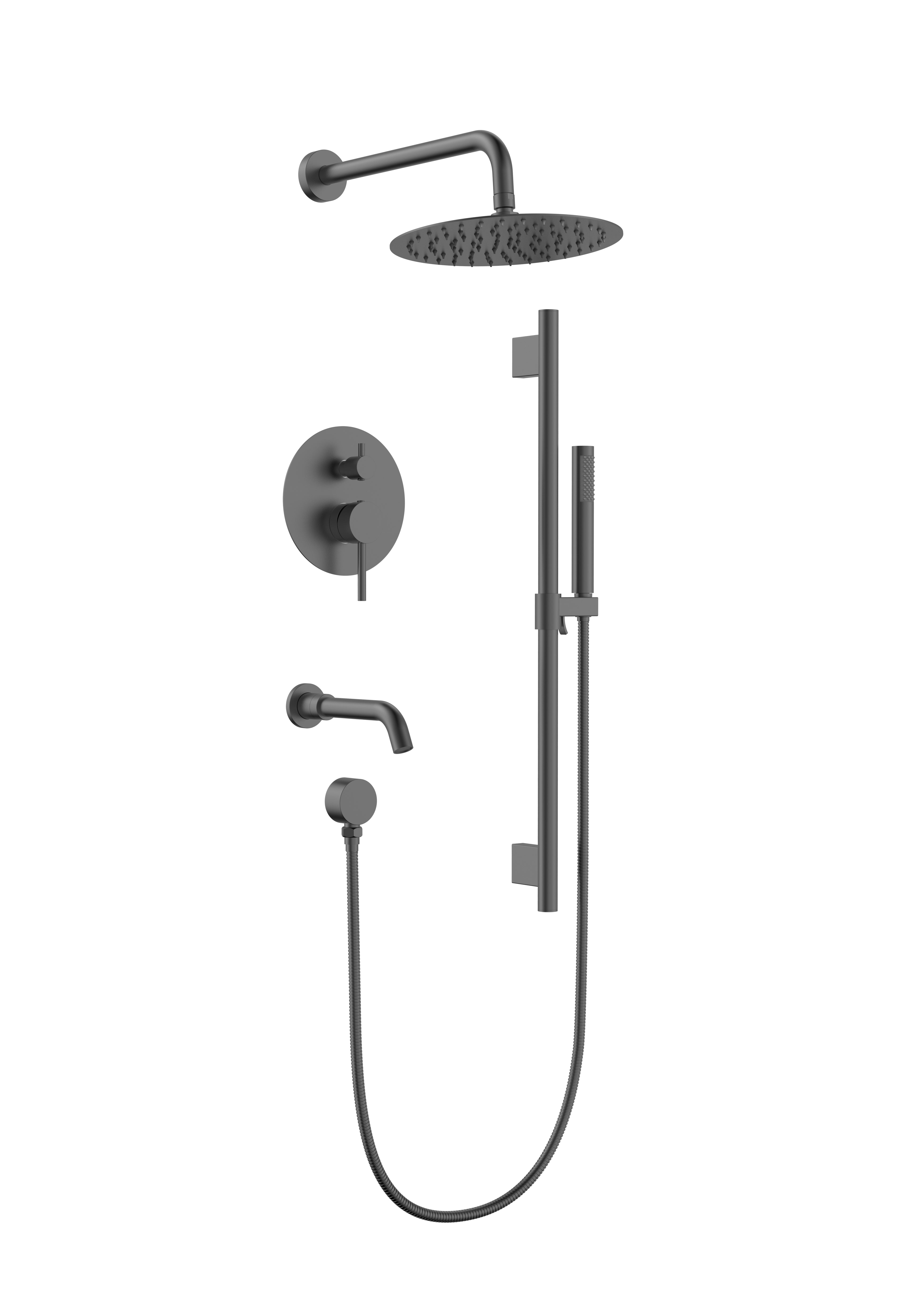 Aquaflo Rund 3-Way Pressure Balance Shower System