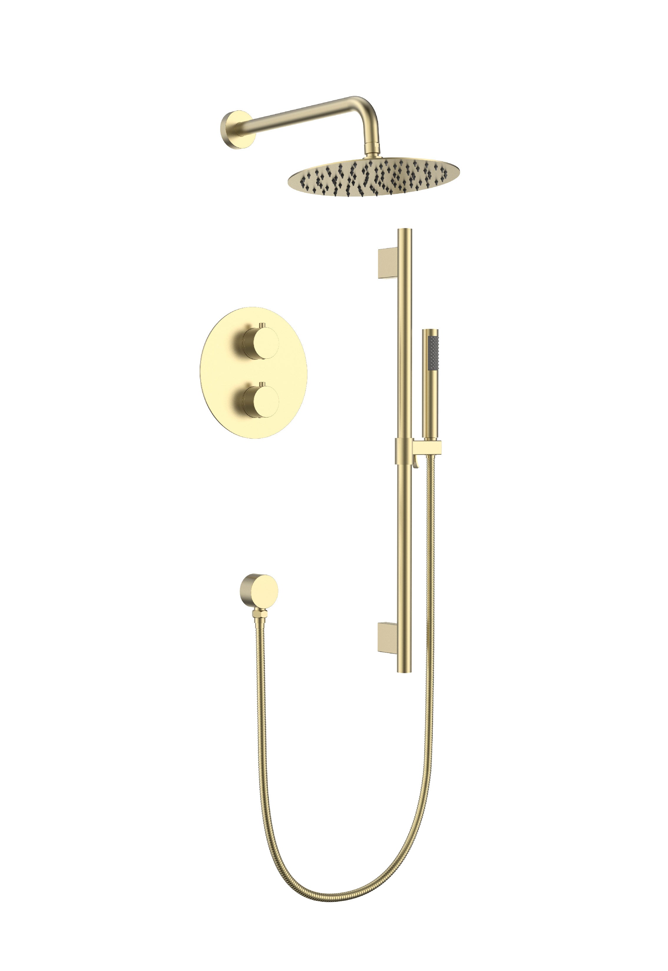 Aquaflo Rund 2-Way Thermostatic Shower System