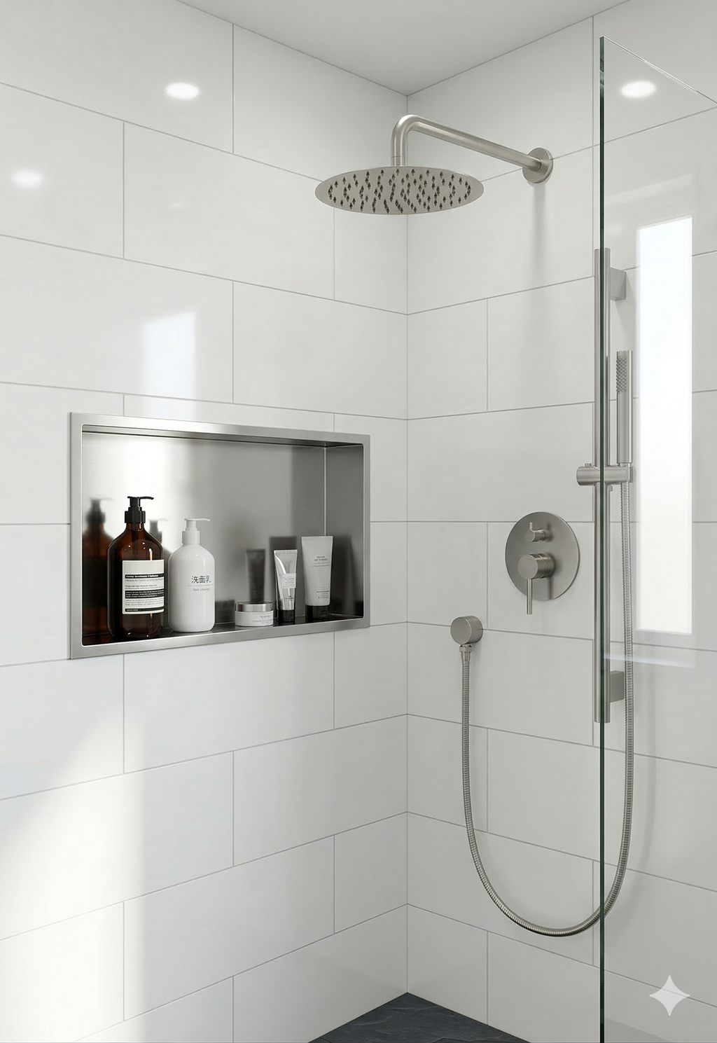 Aquaflo Stainless Steel Shower Niche
