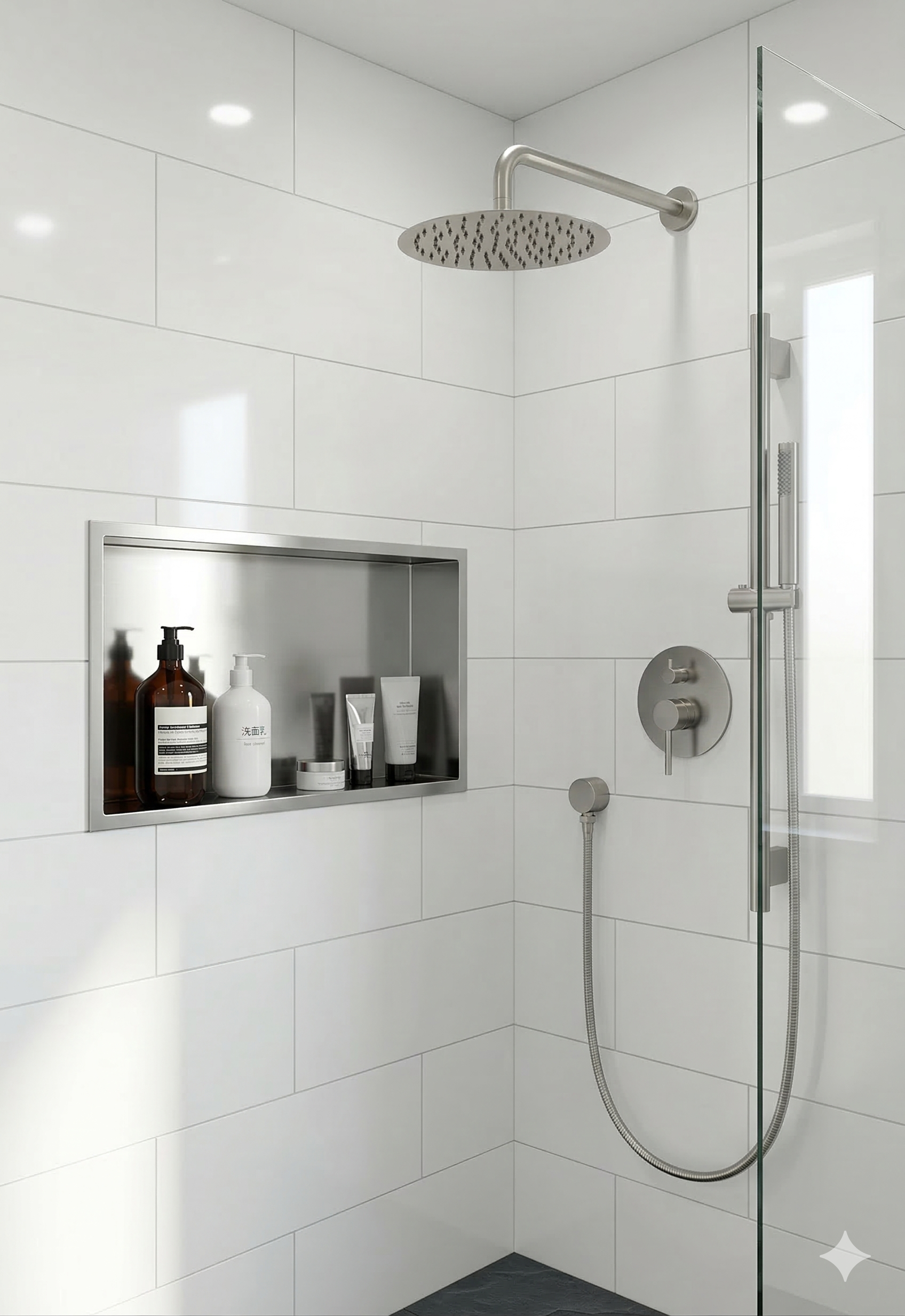 Aquaflo Stainless Steel Shower Niche