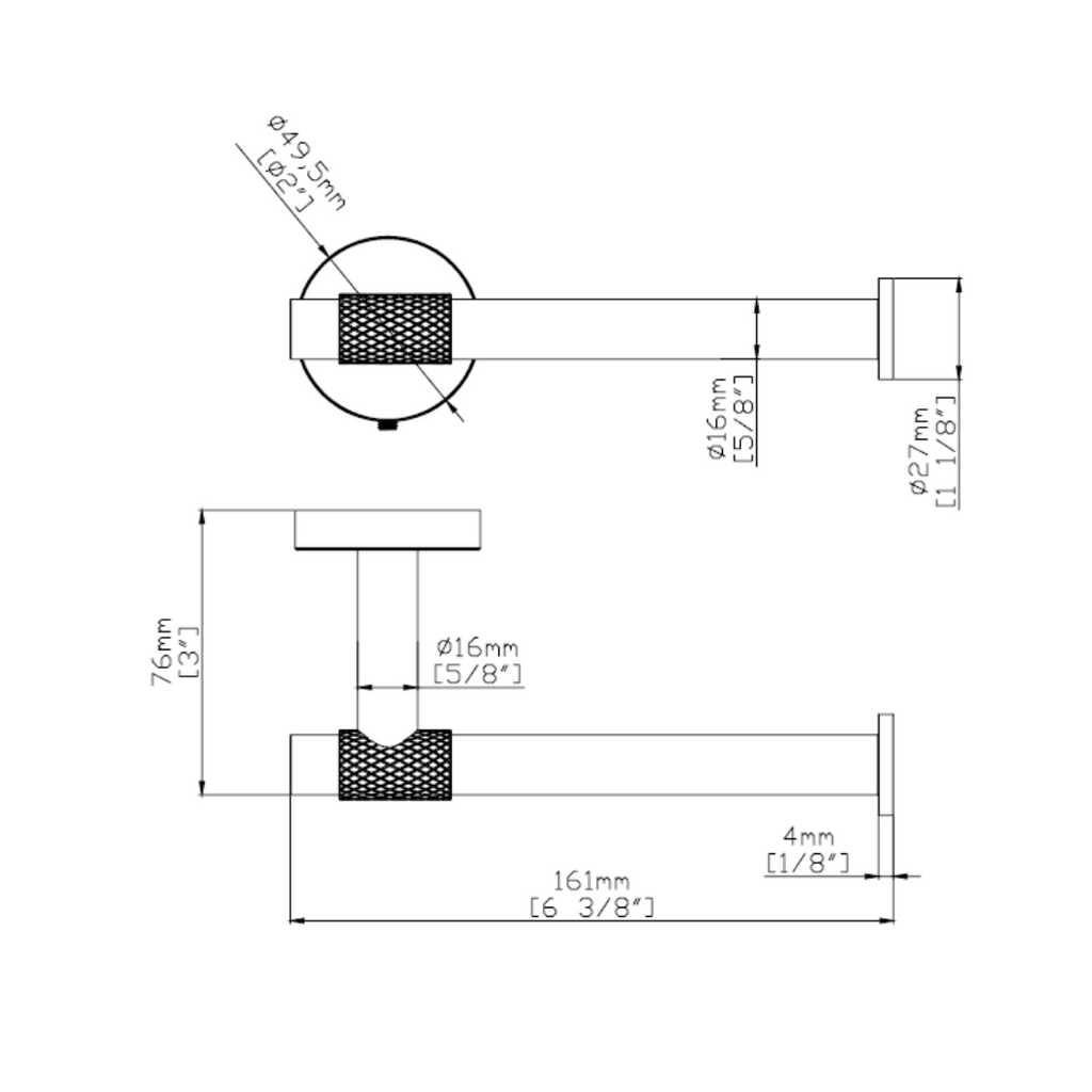 Aquaflo Dia Toilet Paper Holder TPHD01