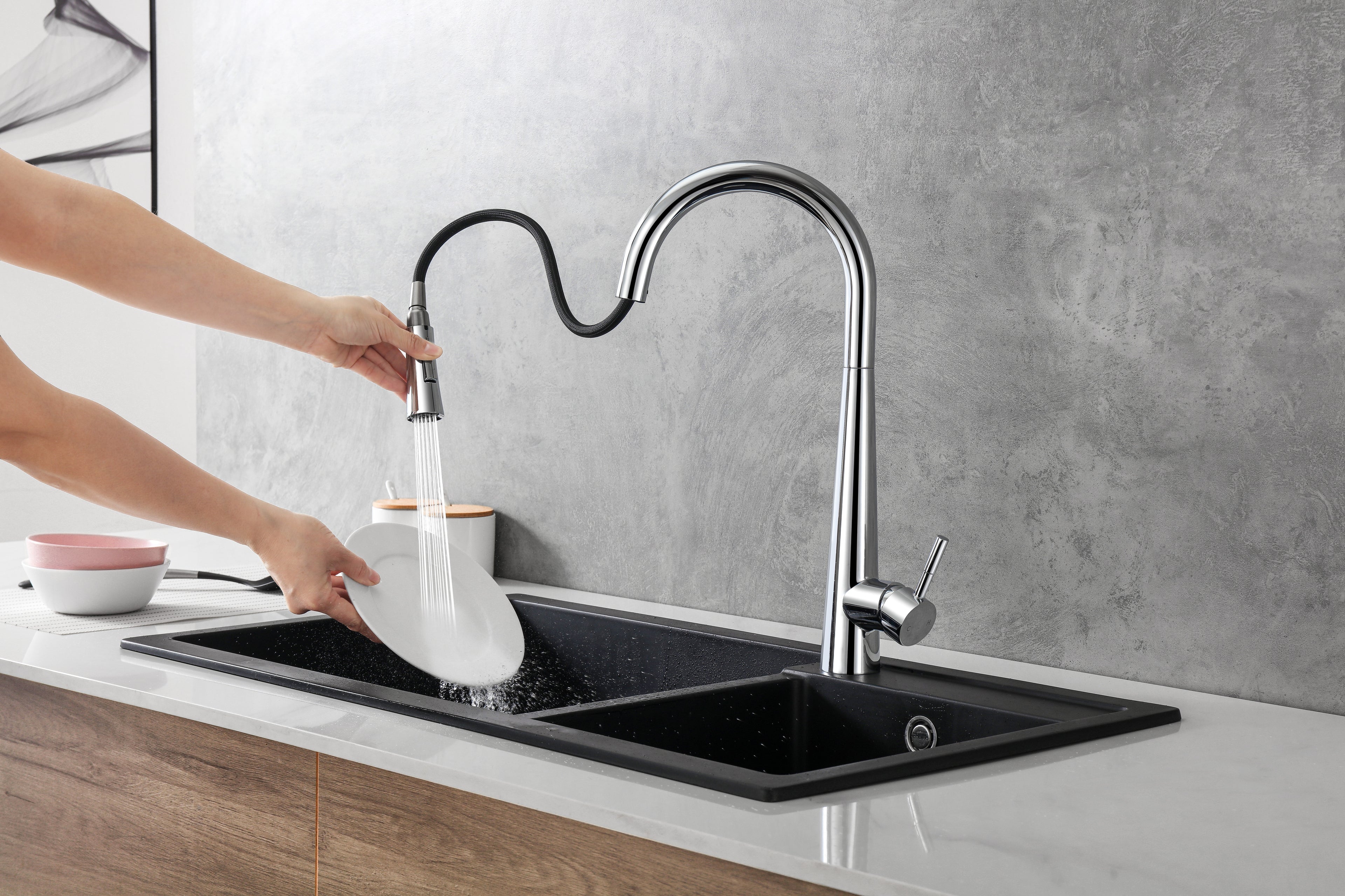 Aquaflo Echo Pull-Down Kitchen Faucet